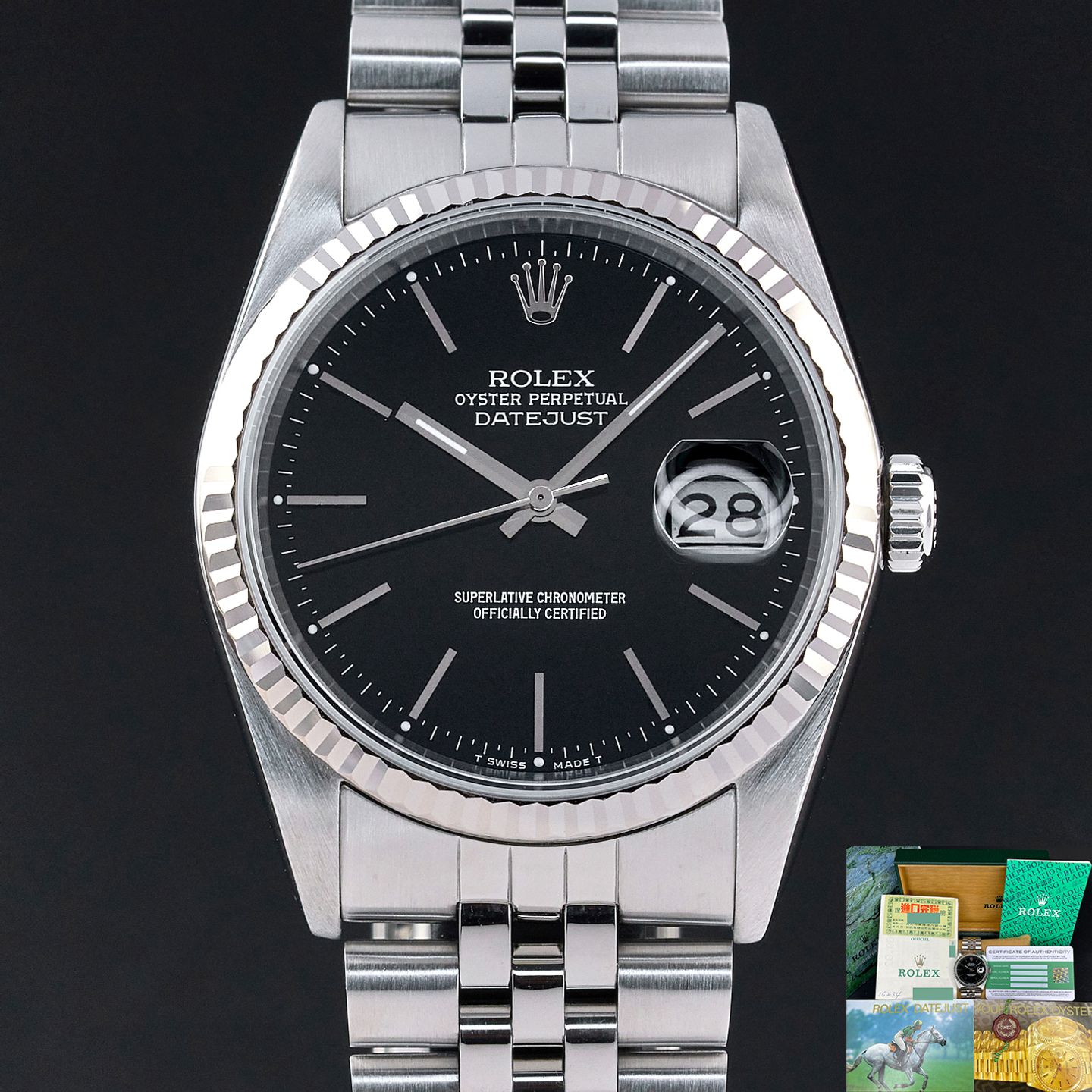 Rolex Datejust 36 16234 (1988) - 36mm Staal (1/7)