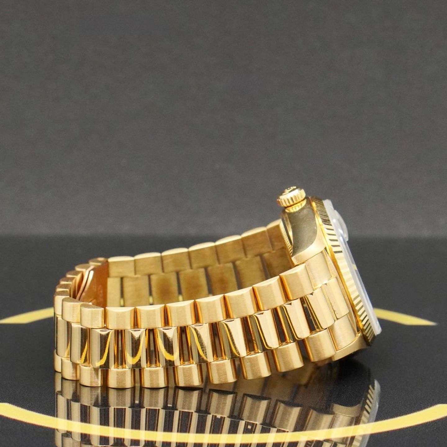 Rolex Day-Date 36 18038 (1986) - Zwart wijzerplaat 36mm Geelgoud (6/7)