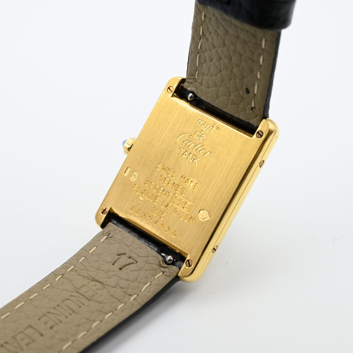 Cartier Tank 1615 (Unknown (random serial)) - Yellow dial 23 mm Unknown case (7/8)