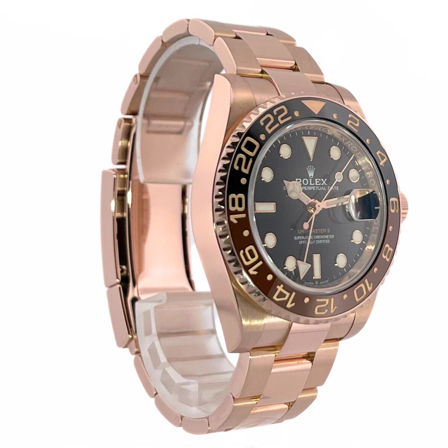 Rolex GMT-Master II 126715CHNR (2021) - Zwart wijzerplaat 40mm Roségoud (4/8)