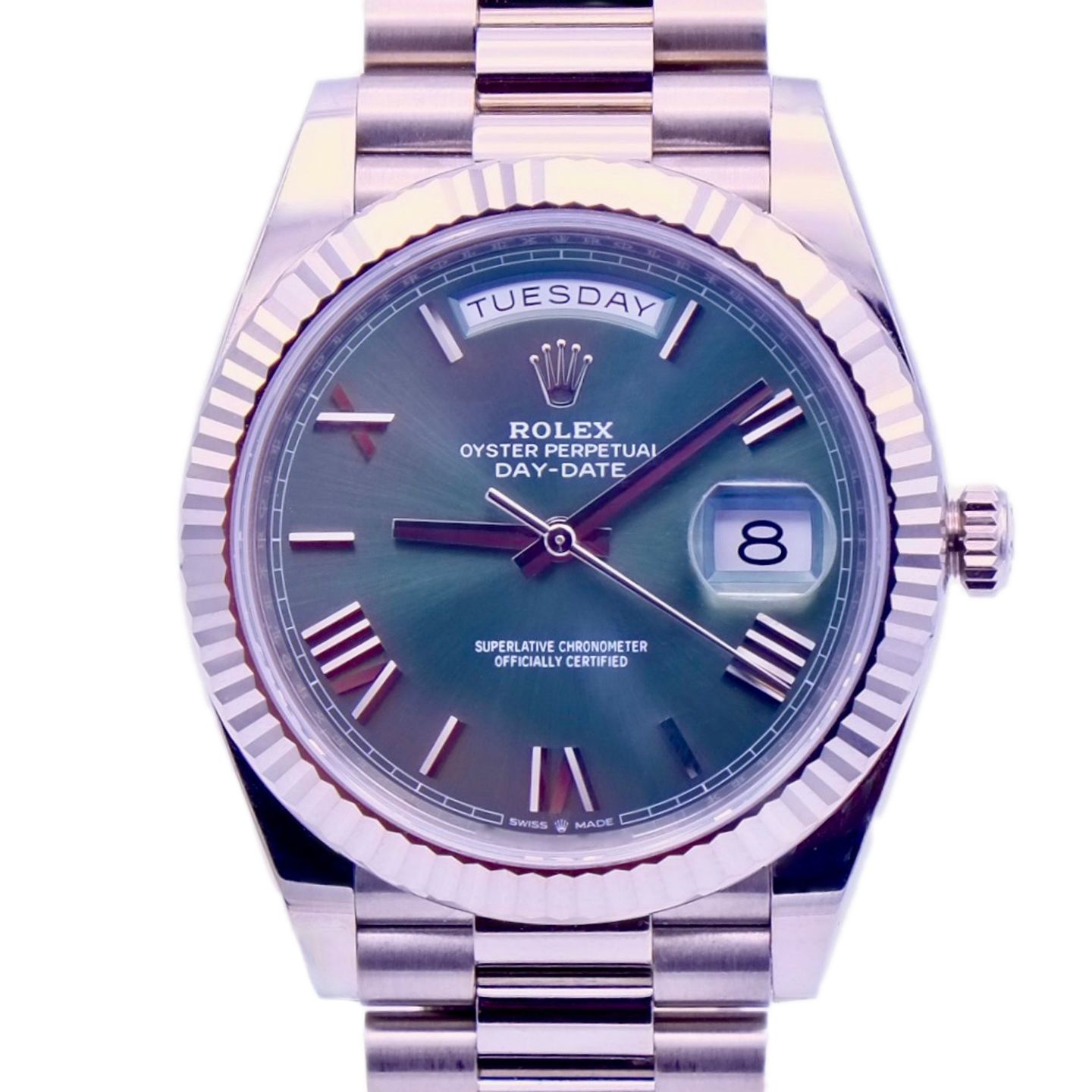 Rolex Day-Date 40 228239 (2024) - Groen wijzerplaat 40mm Witgoud (1/1)