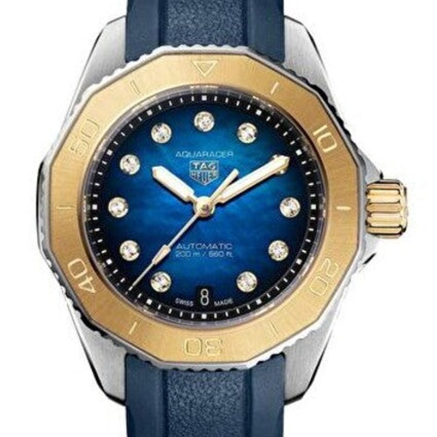 TAG Heuer Aquaracer WBP2450.FT6215 (2026) - Blue dial 30 mm Gold/Steel case (1/1)