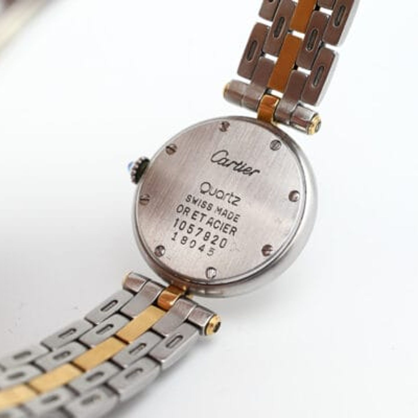 Cartier Panthère 1057920 (Unknown (random serial)) - White dial 24 mm Gold/Steel case (7/8)