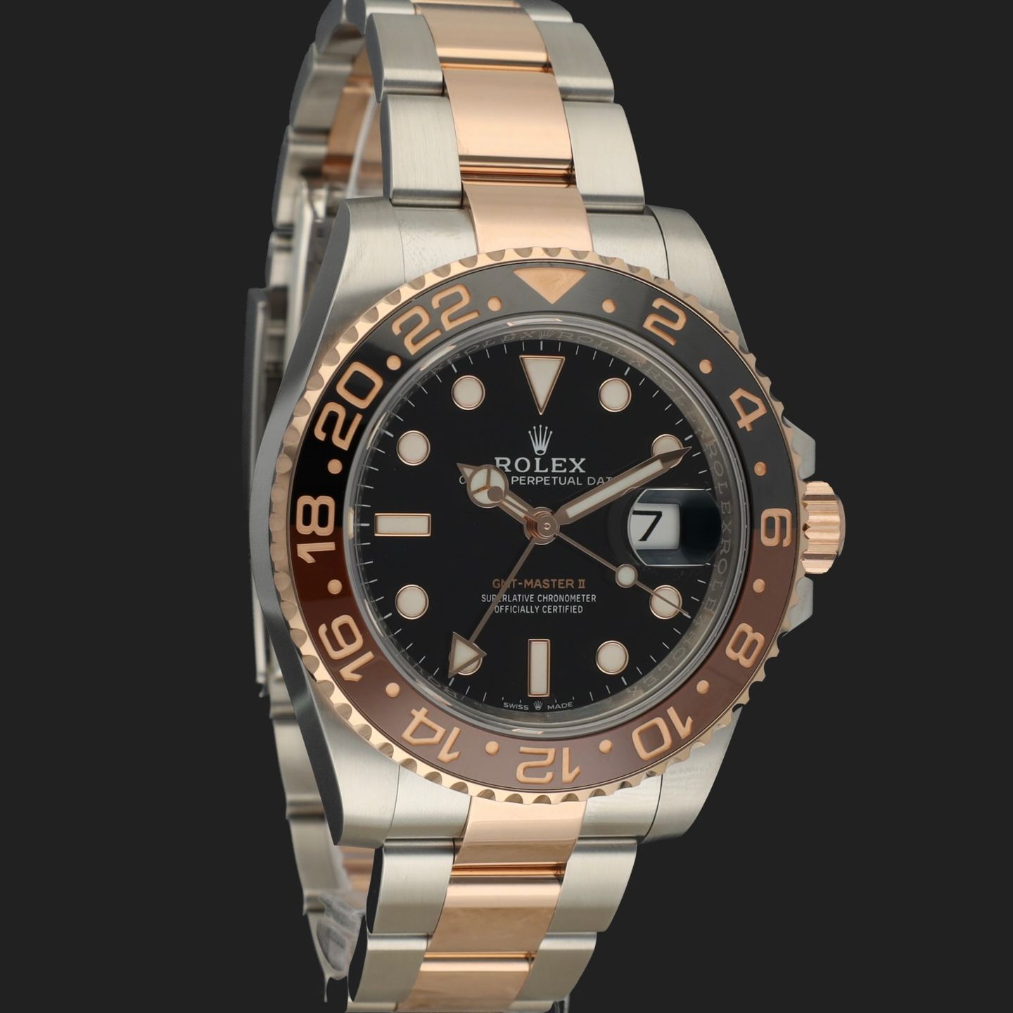 Rolex GMT-Master II 126711CHNR (2019) - Zwart wijzerplaat 40mm Goud/Staal (4/8)