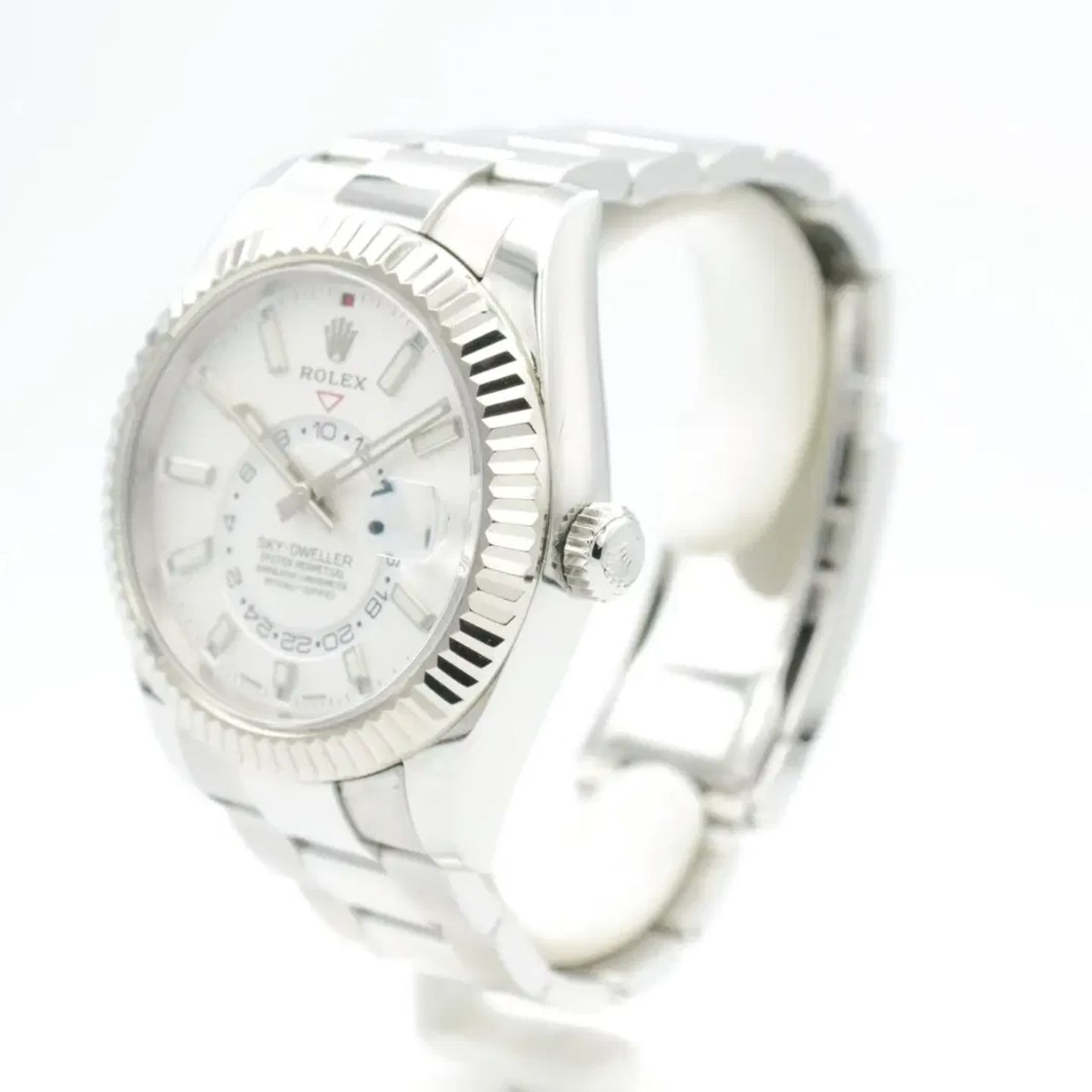 Rolex Sky-Dweller 326934 (2018) - Wit wijzerplaat 42mm Staal (2/7)