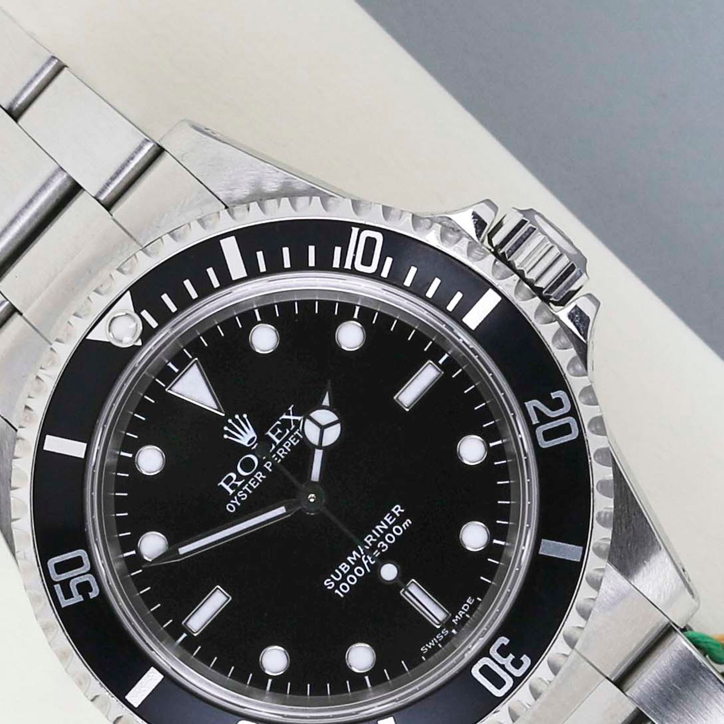 Rolex Submariner No Date 14060M (2001) - Zwart wijzerplaat 40mm Staal (3/8)