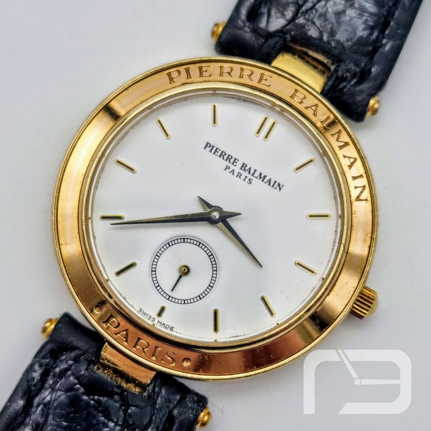 Balmain Unknown 700187 (Unknown (random serial)) - White dial 33 mm Yellow Gold case (1/8)