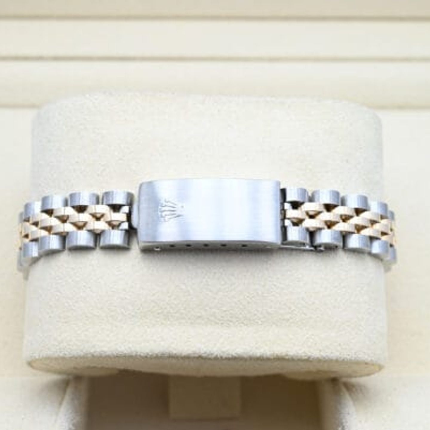 Rolex Lady-Datejust 69173 (1988) - Blue dial 26 mm Gold/Steel case (6/7)