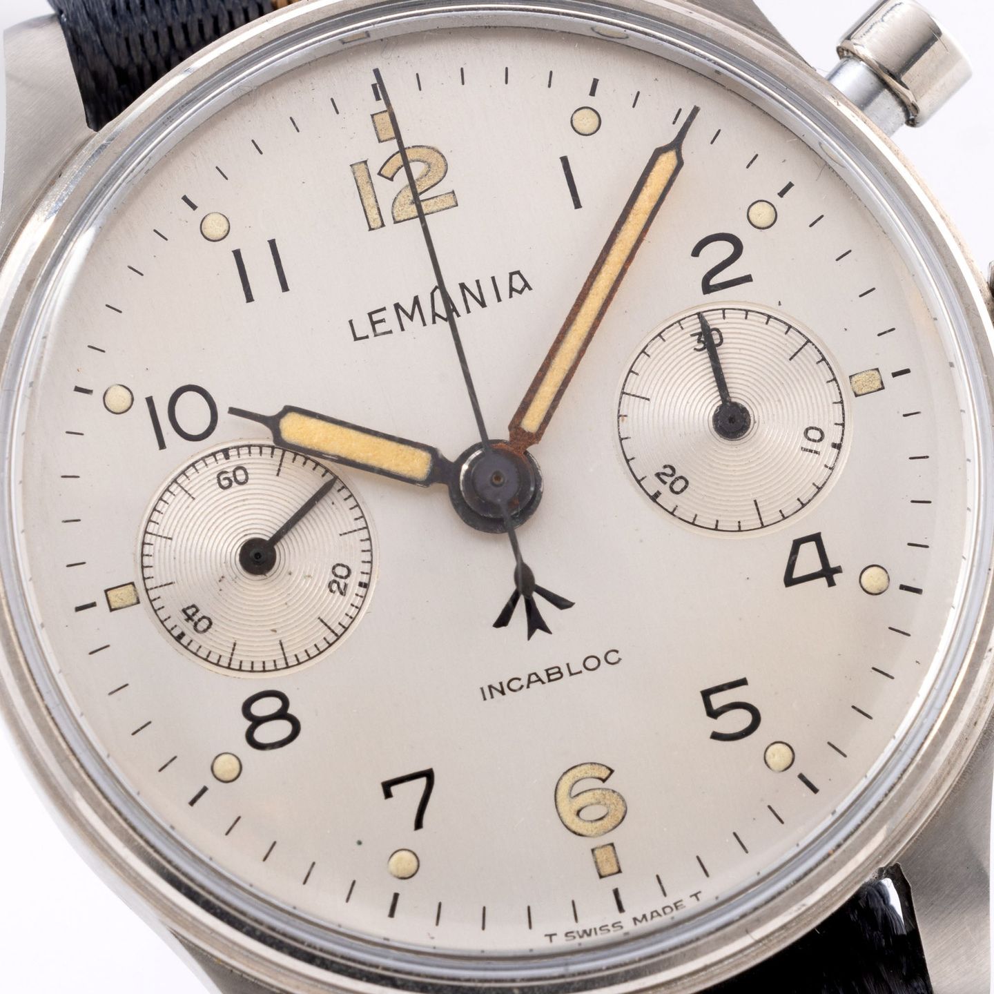 Lemania Vintage 15CHT (1960) - Silver dial 38 mm Steel case (3/8)