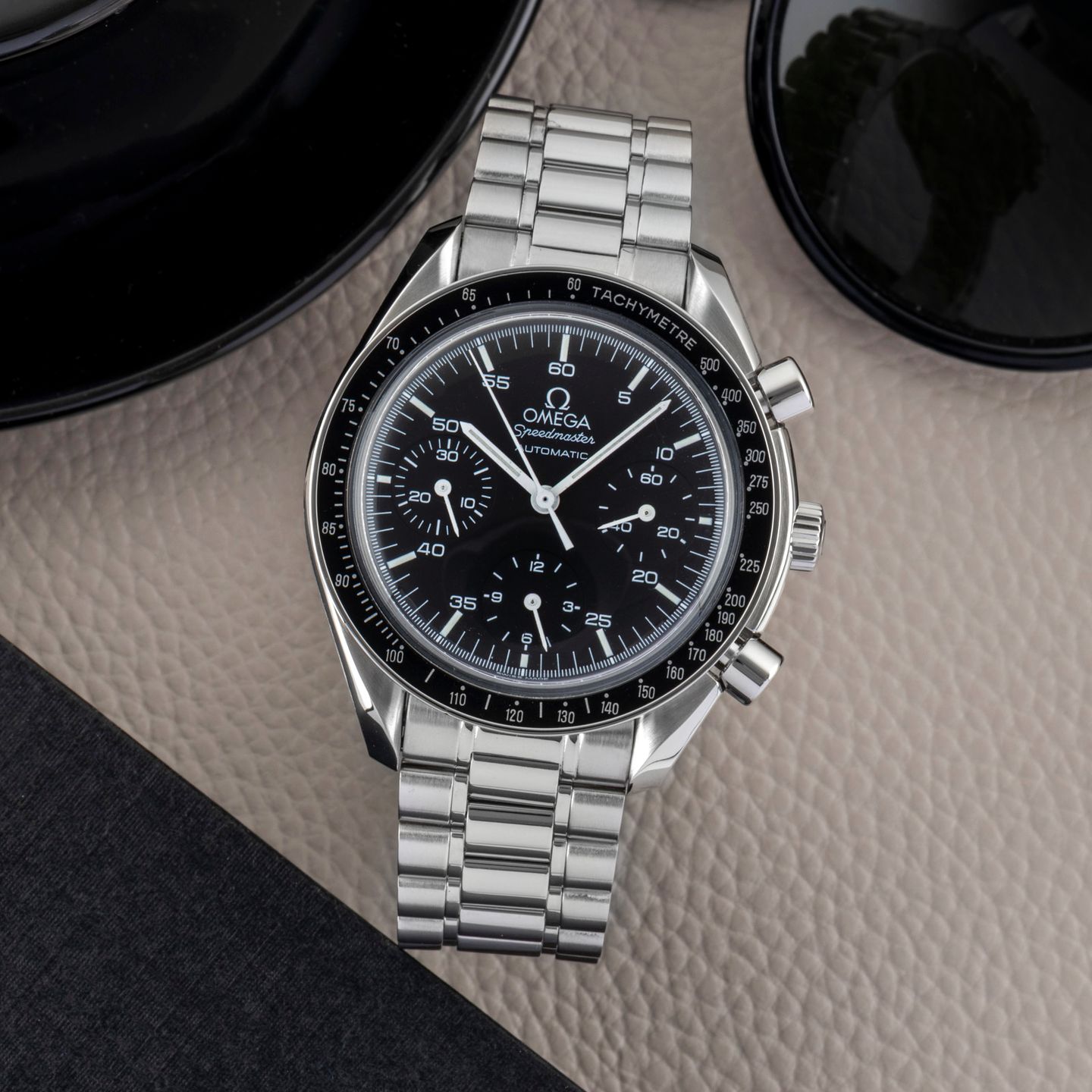 Omega Speedmaster Reduced 3510.50.00 (1999) - Black dial 39 mm Steel case (1/8)