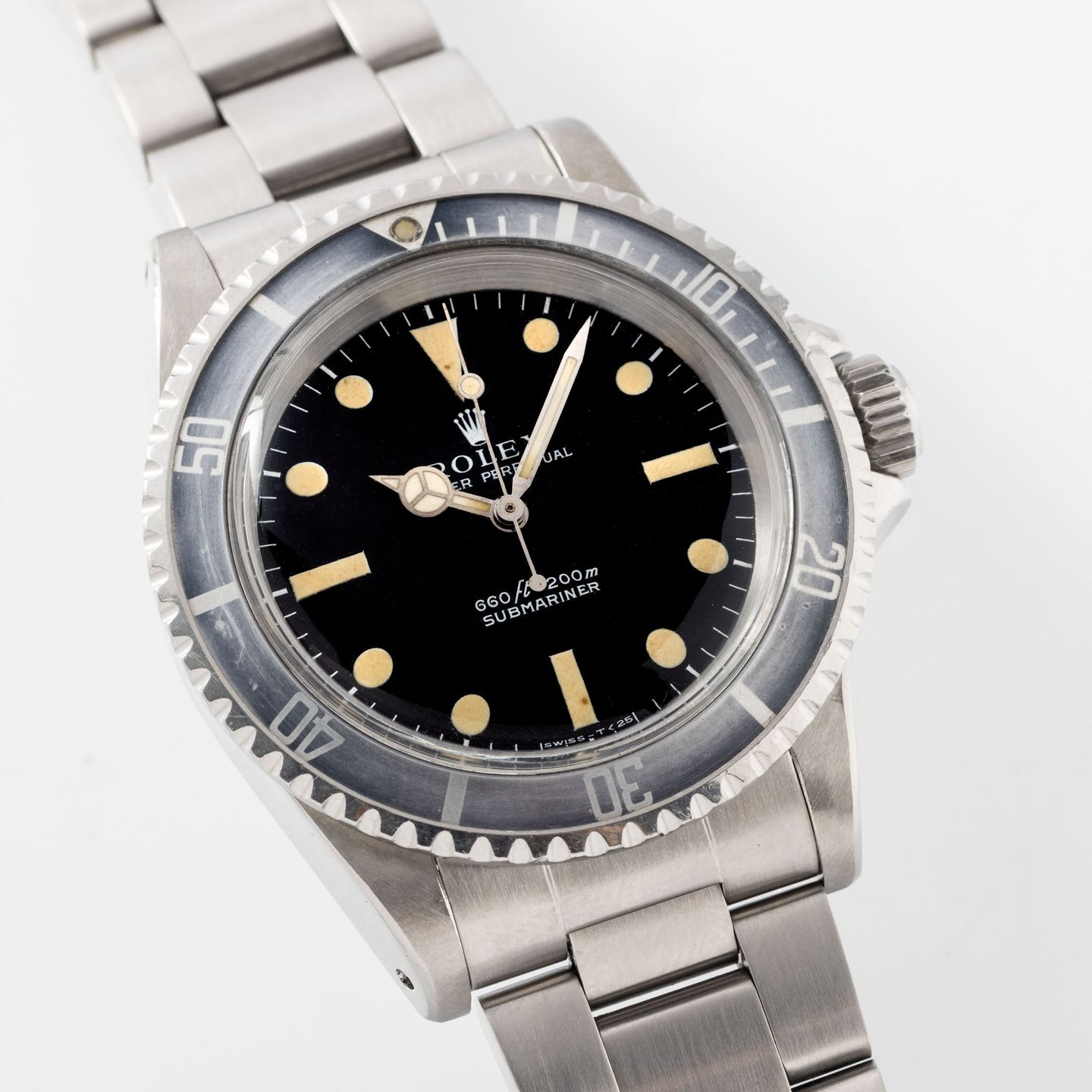 Rolex Submariner No Date 5513 (1971) - Zwart wijzerplaat 40mm Staal (3/8)