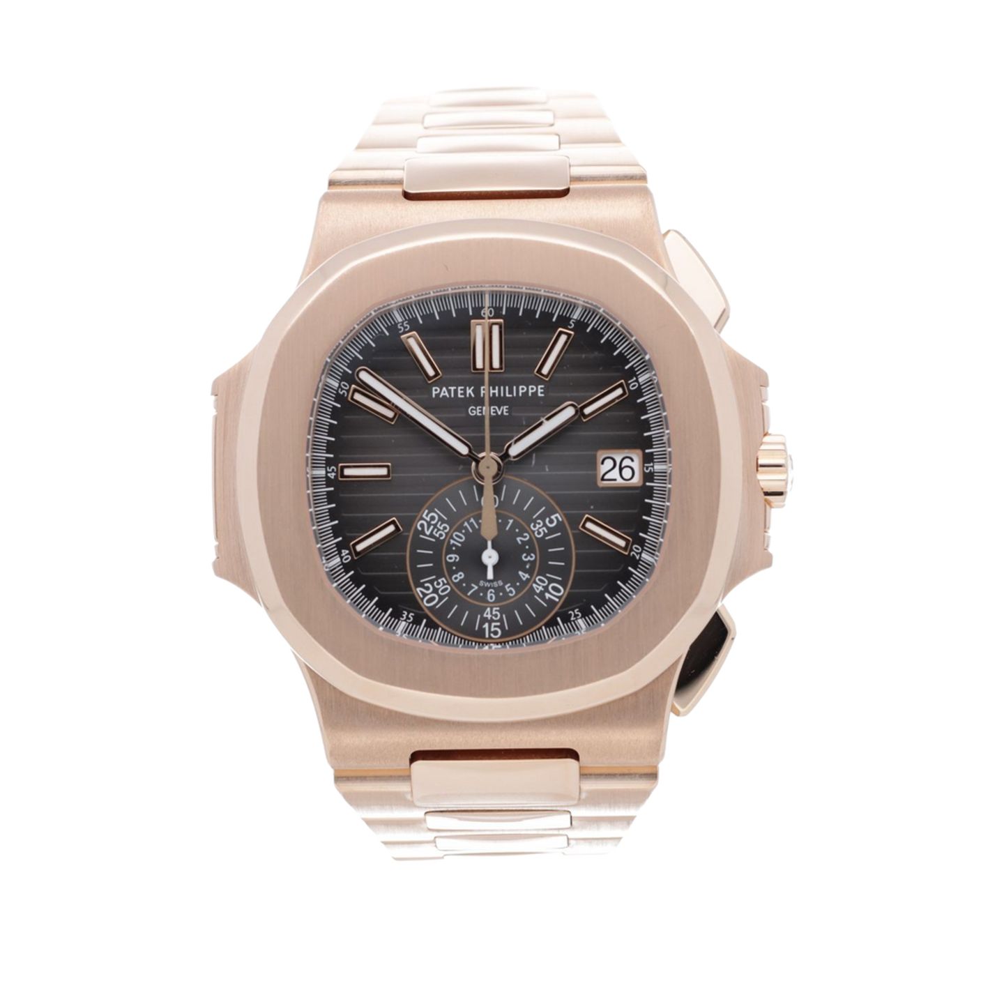 Patek Philippe Nautilus 5980/1R-001 (2024) - Zwart wijzerplaat 41mm Roségoud (1/7)