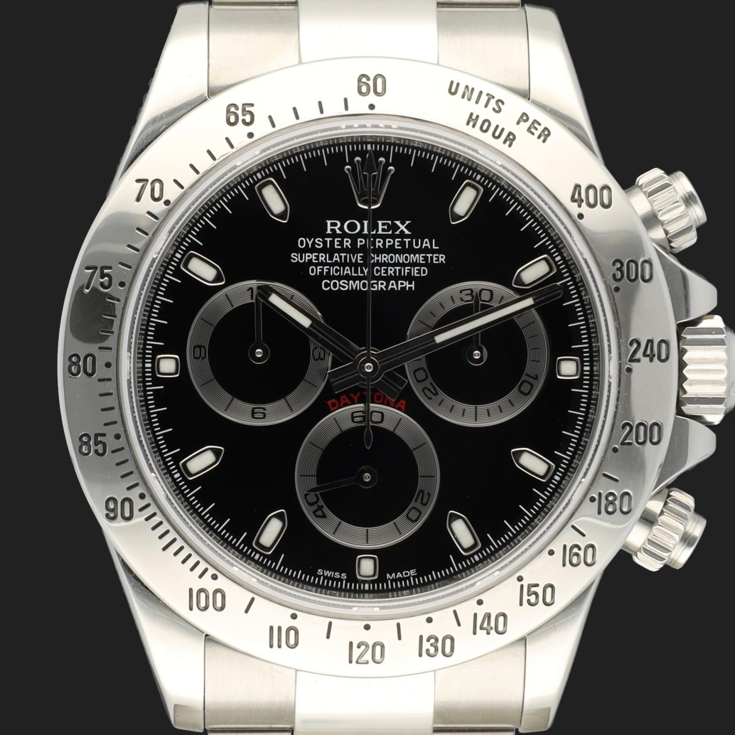 Rolex Daytona 116520 (2013) - Zwart wijzerplaat 40mm Staal (2/8)