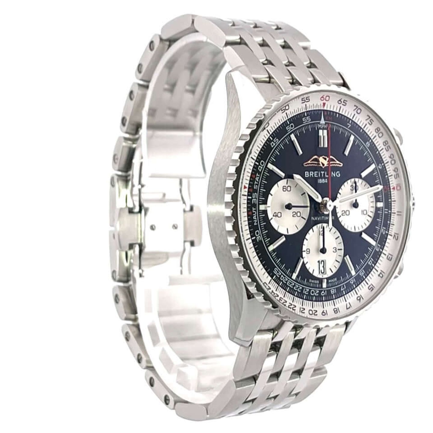 Breitling Navitimer 1 B01 Chronograph AB0138211B1A1 (2023) - Zwart wijzerplaat 43mm Staal (3/7)