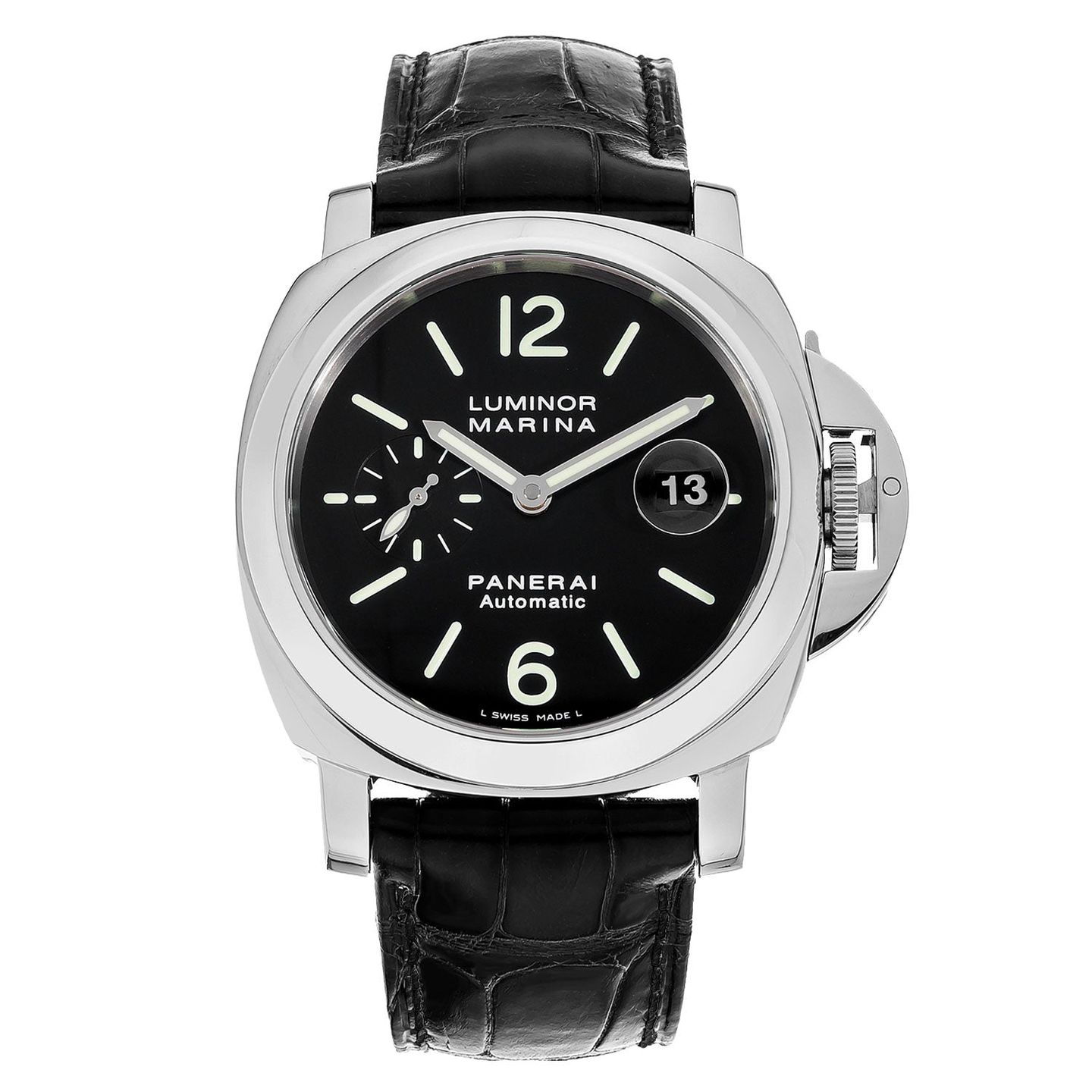 Panerai Luminor Marina Automatic PAM00104 (Unknown (random serial)) - Black dial 44 mm Steel case (1/3)