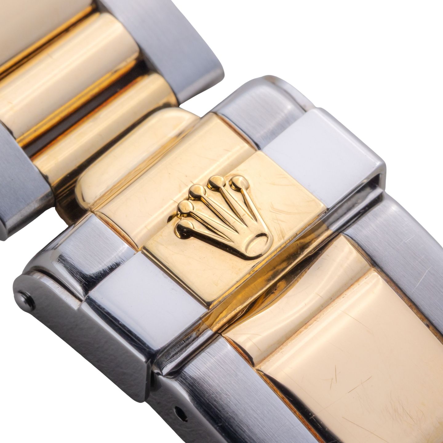 Rolex Daytona 16523 (1995) - Black dial 40 mm Gold/Steel case (7/7)