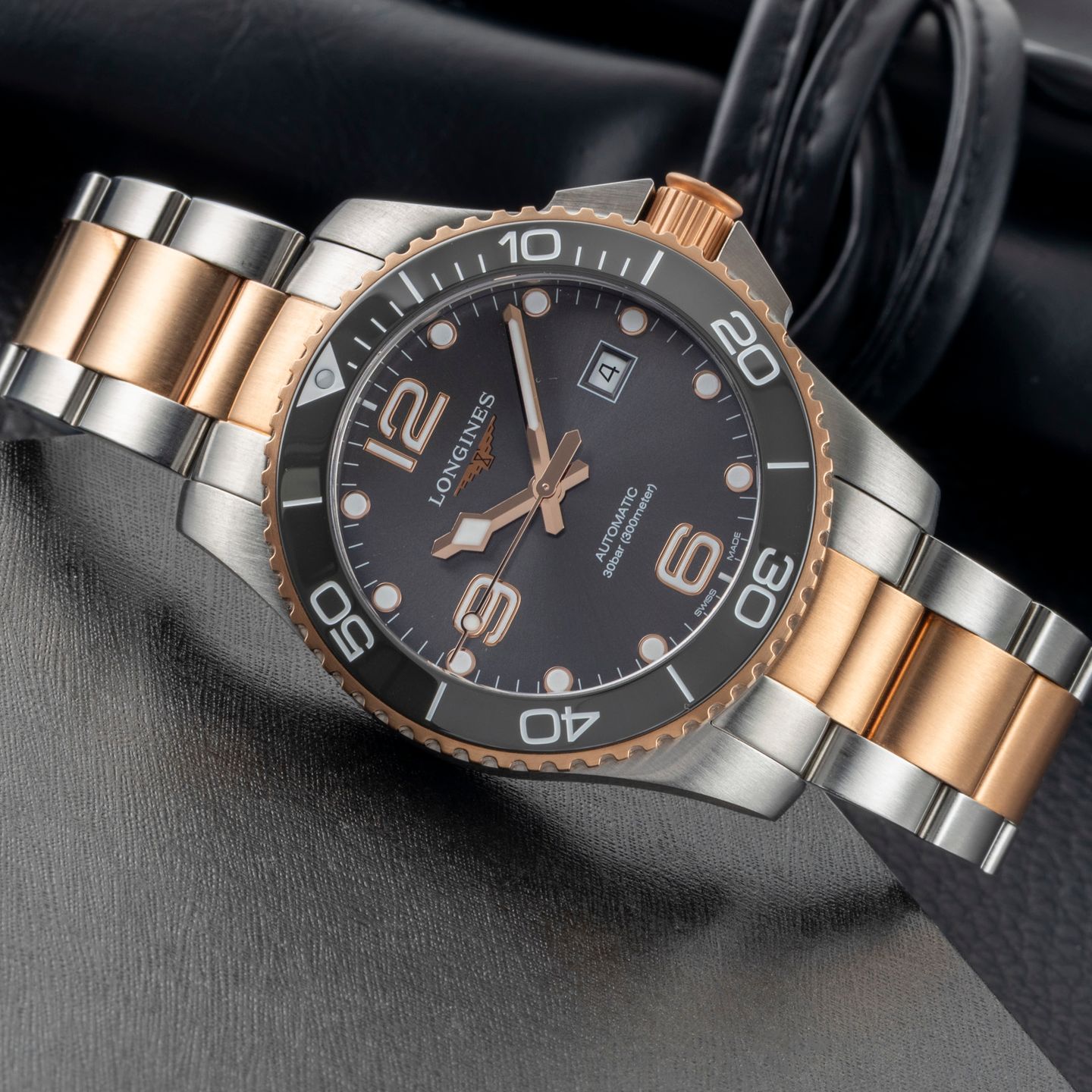 Longines HydroConquest L3.782.3.78.7 (Unknown (random serial)) - Grey dial 43 mm Steel case (2/8)