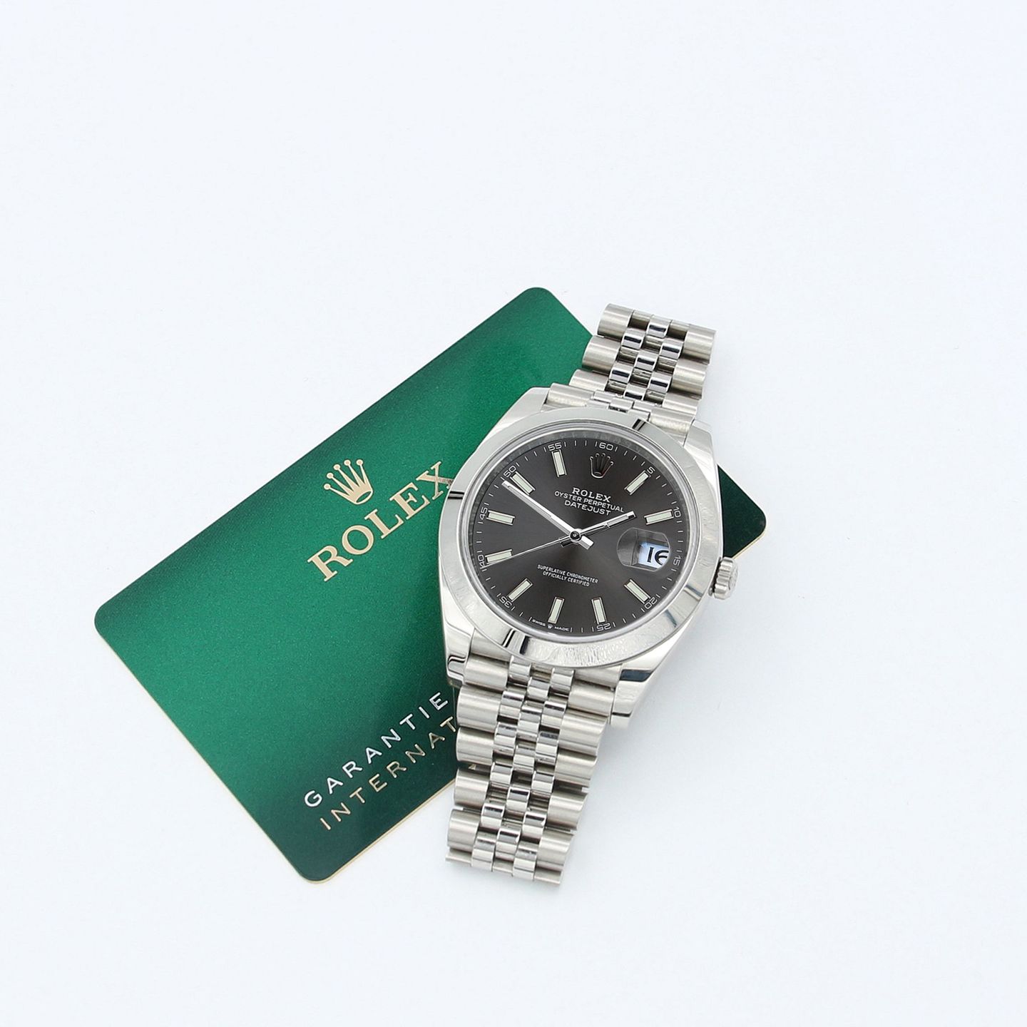 Rolex Datejust 41 126300 (Onbekend (willekeurig serienummer)) - Grijs wijzerplaat 41mm Staal (2/8)