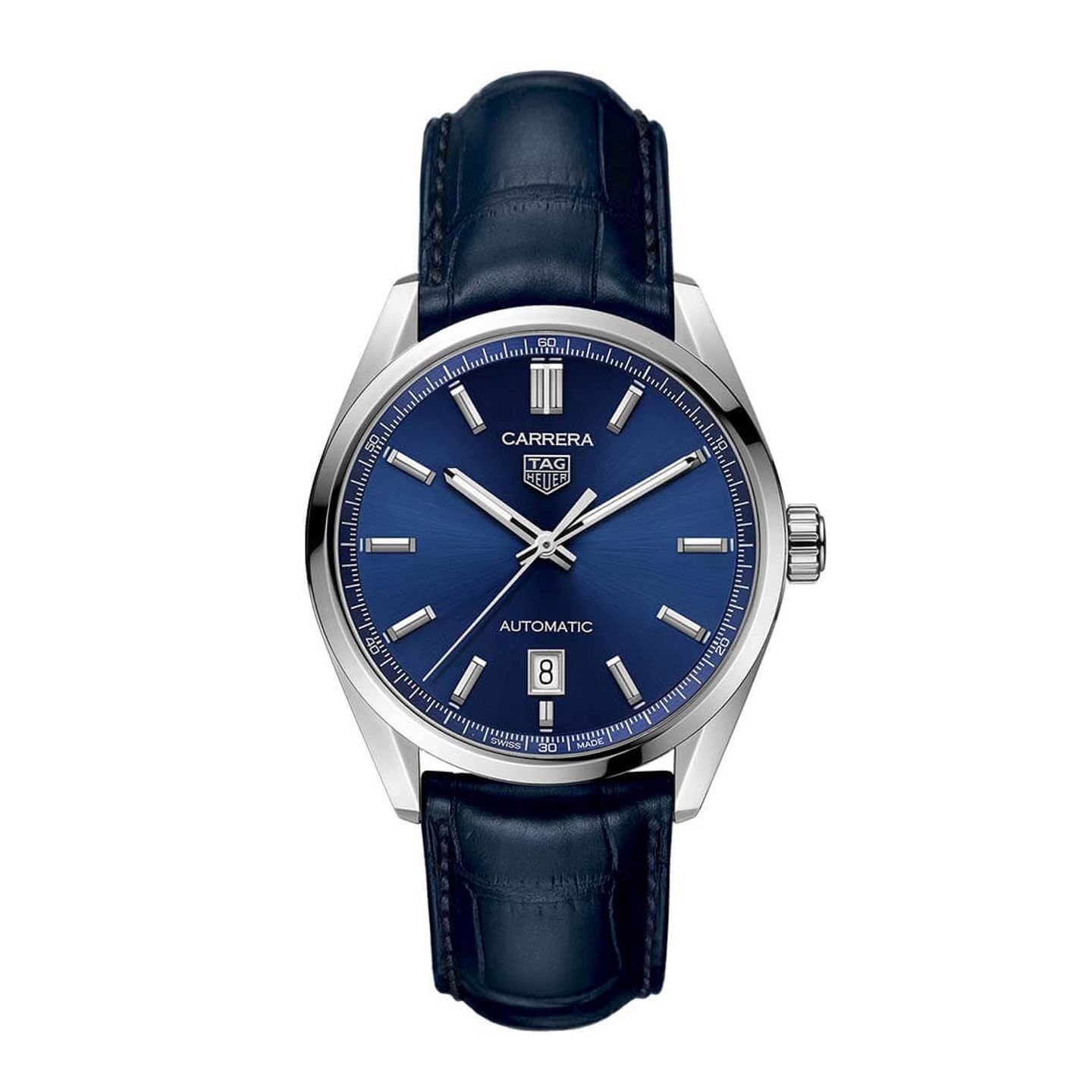 TAG Heuer Carrera Calibre 5 WBN2112.FC6504 (2024) - Blauw wijzerplaat 39mm Staal (3/3)