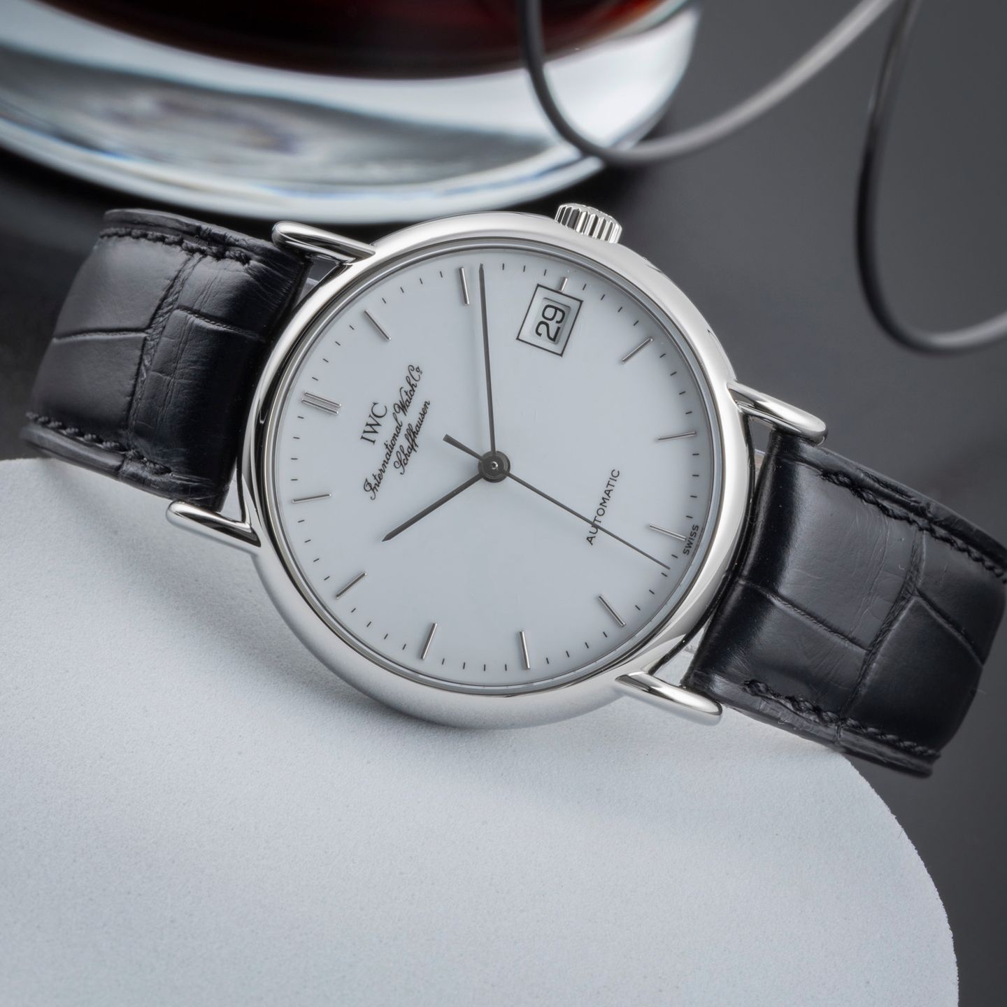 IWC Portofino Automatic IW351311 (1995) - White dial 34 mm Steel case (2/8)