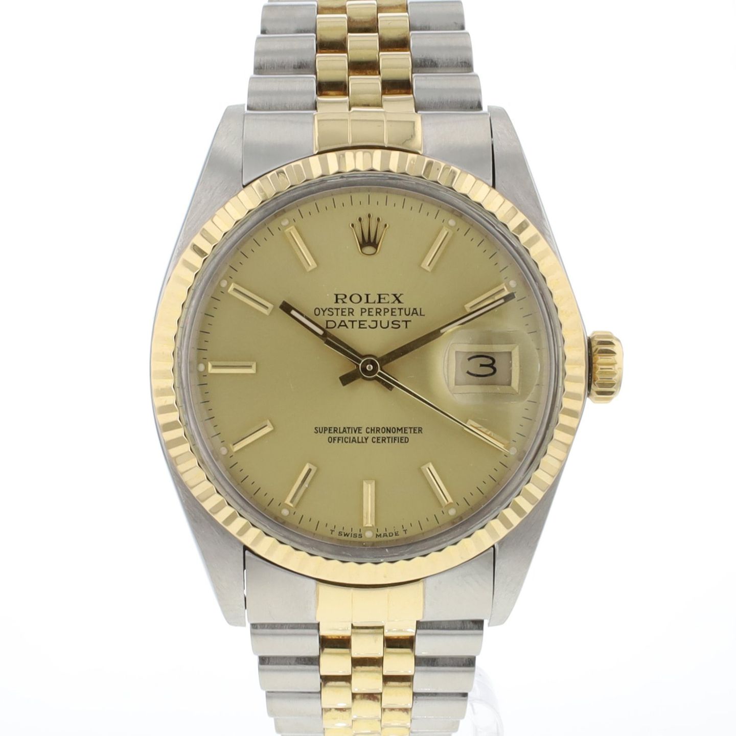 Rolex Datejust 36 16013 (1985) - 36 mm Gold/Steel case (1/3)