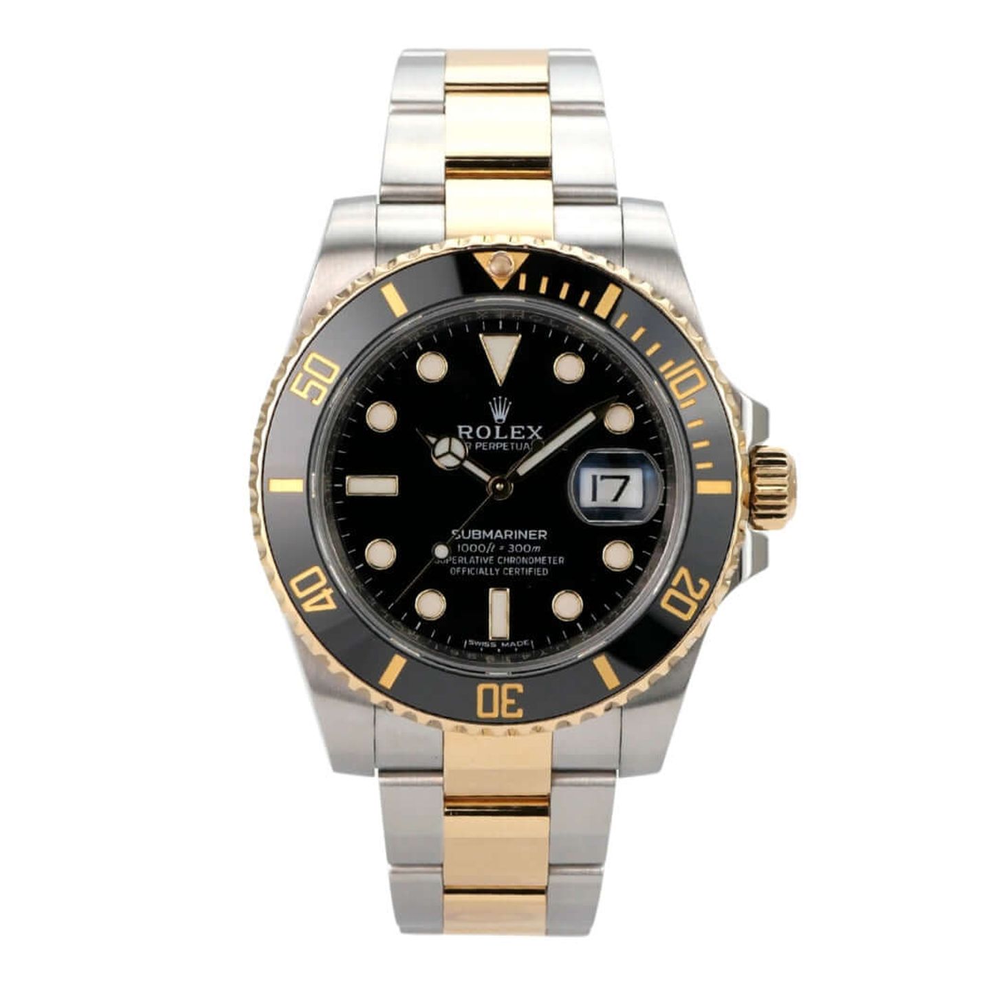 Rolex Submariner Date 116613LN (2022) - Black dial 40 mm Gold/Steel case (2/8)