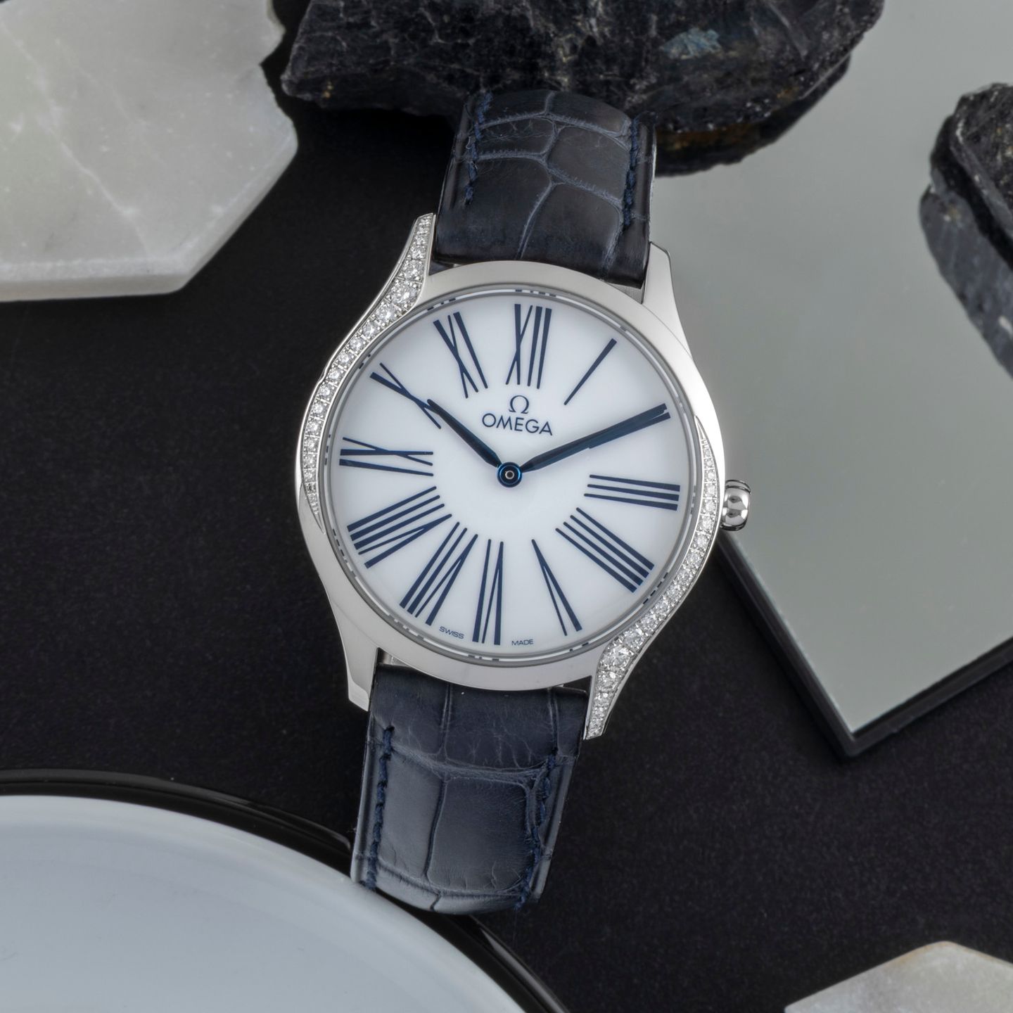 Omega De Ville Trésor 428.17.36.60.04.001 (Unknown (random serial)) - White dial 36 mm Steel case (1/8)