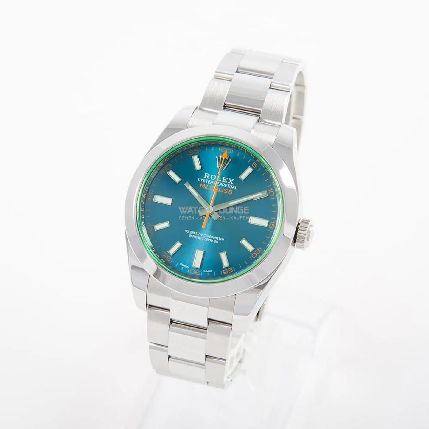 Rolex Milgauss 116400GV (2022) - Blue dial 40 mm Steel case (5/8)