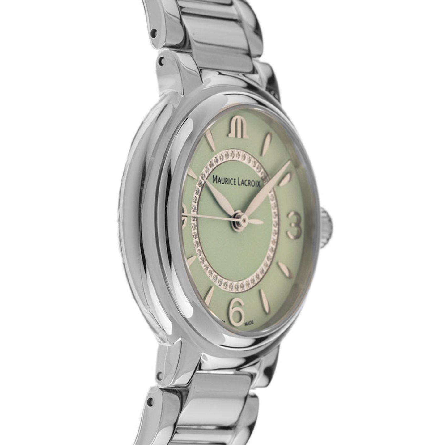 Maurice Lacroix Fiaba FA1104-SS002-G20-1 (Unknown (random serial)) - Green dial 32 mm Steel case (4/6)
