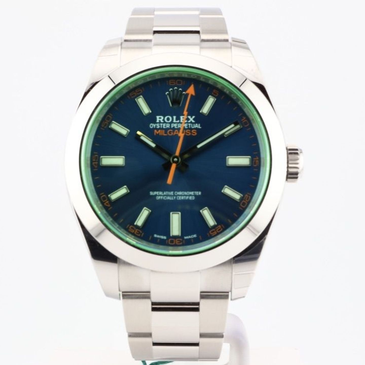 Rolex Milgauss 116400GV (2022) - Blue dial 40 mm Steel case (1/2)