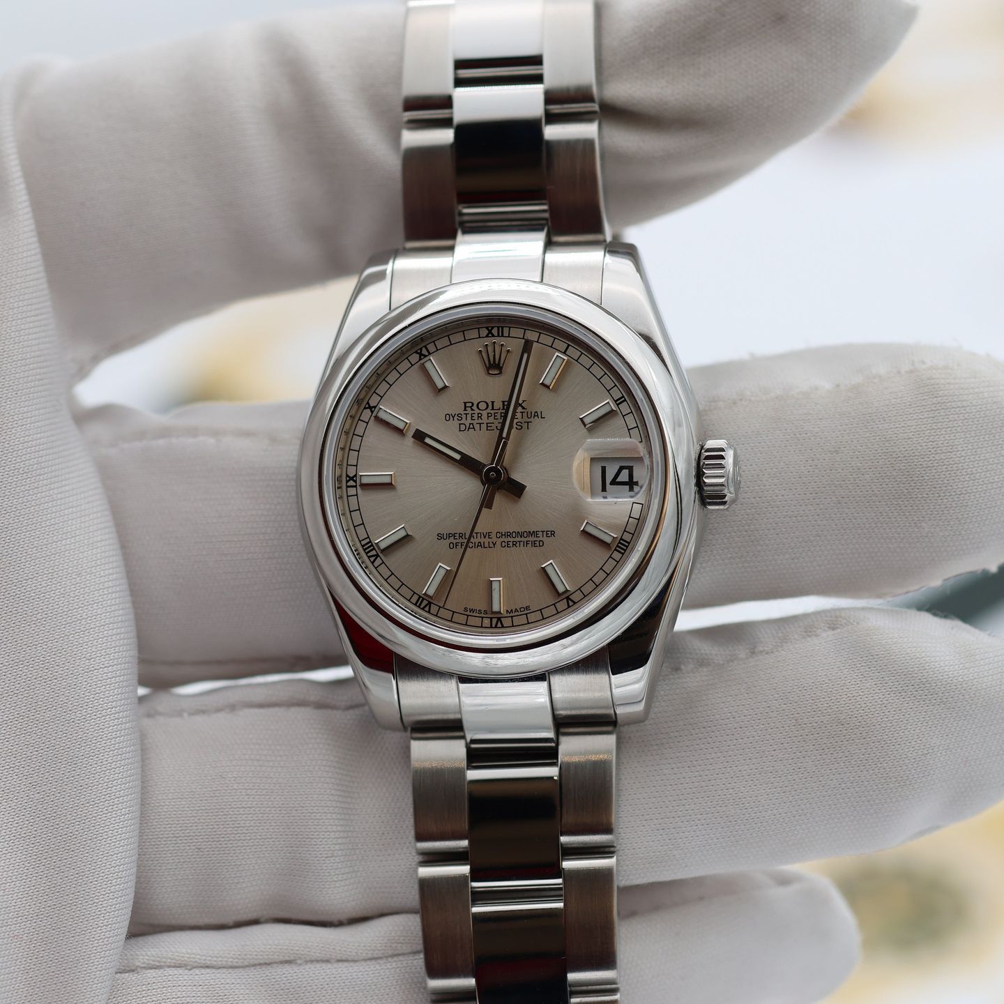 Rolex Datejust 31 178240 (Unknown (random serial)) - Silver dial 31 mm Steel case (3/8)