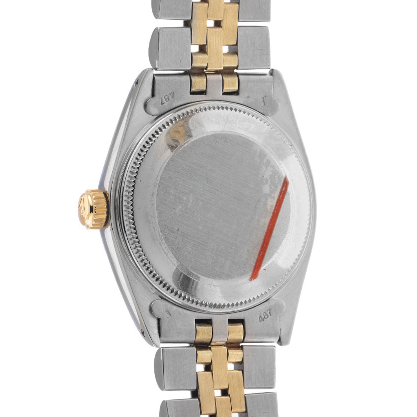 Rolex Datejust 31 68273 (1988) - Red dial 31 mm Gold/Steel case (6/8)