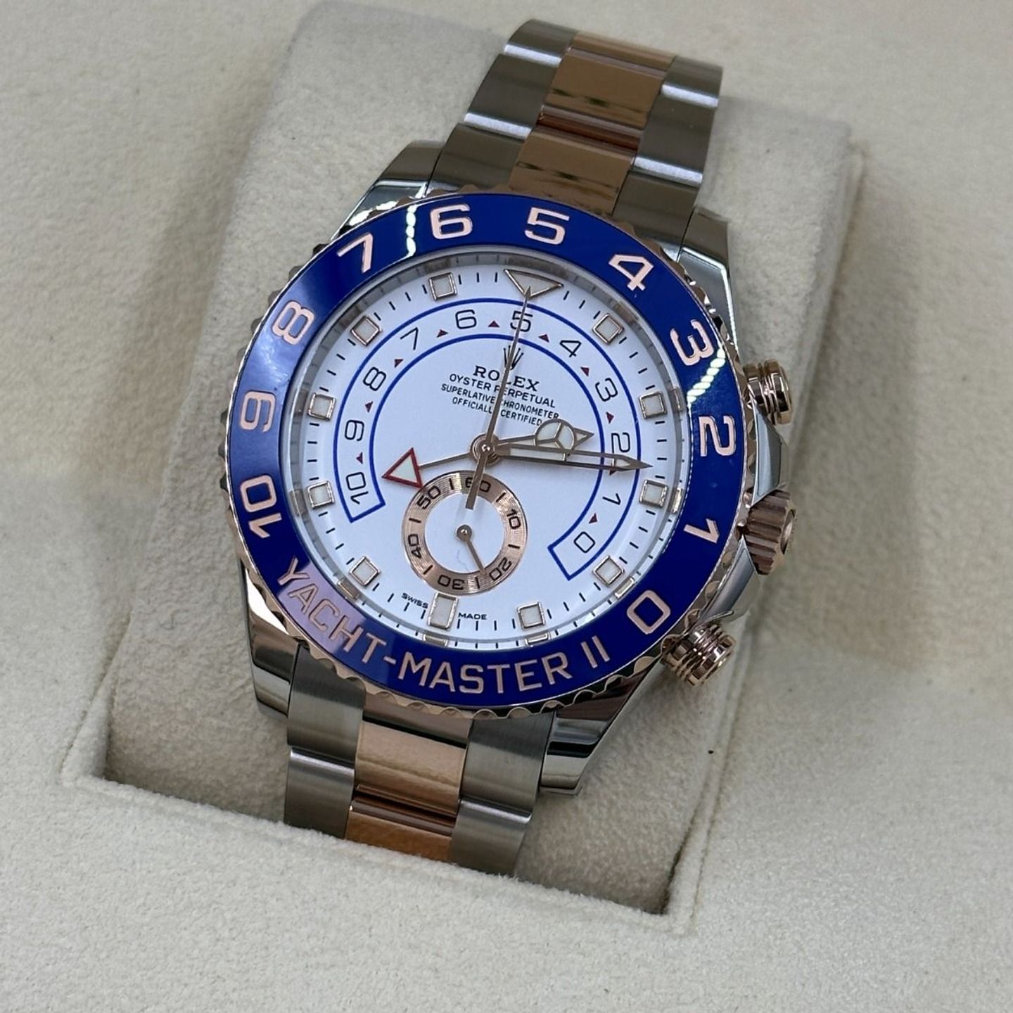 Rolex Yacht-Master II 116681 (2020) - Wit wijzerplaat 44mm Staal (7/8)