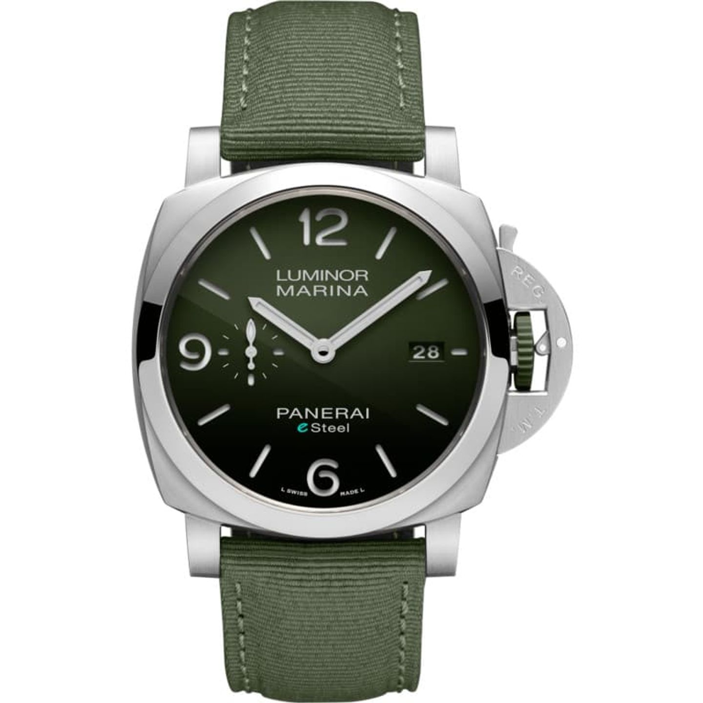 Panerai Luminor Marina PAM01356 (2024) - Groen wijzerplaat 44mm Staal (1/1)