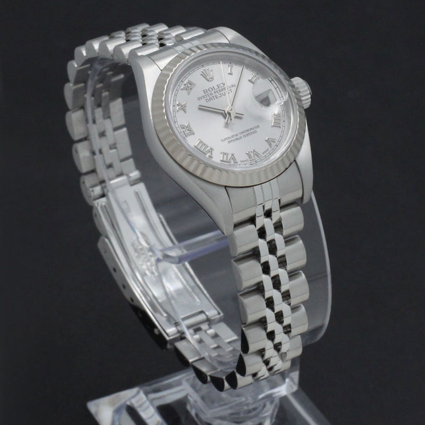 Rolex Lady-Datejust 79174 (2001) - Grey dial 26 mm Steel case (6/7)