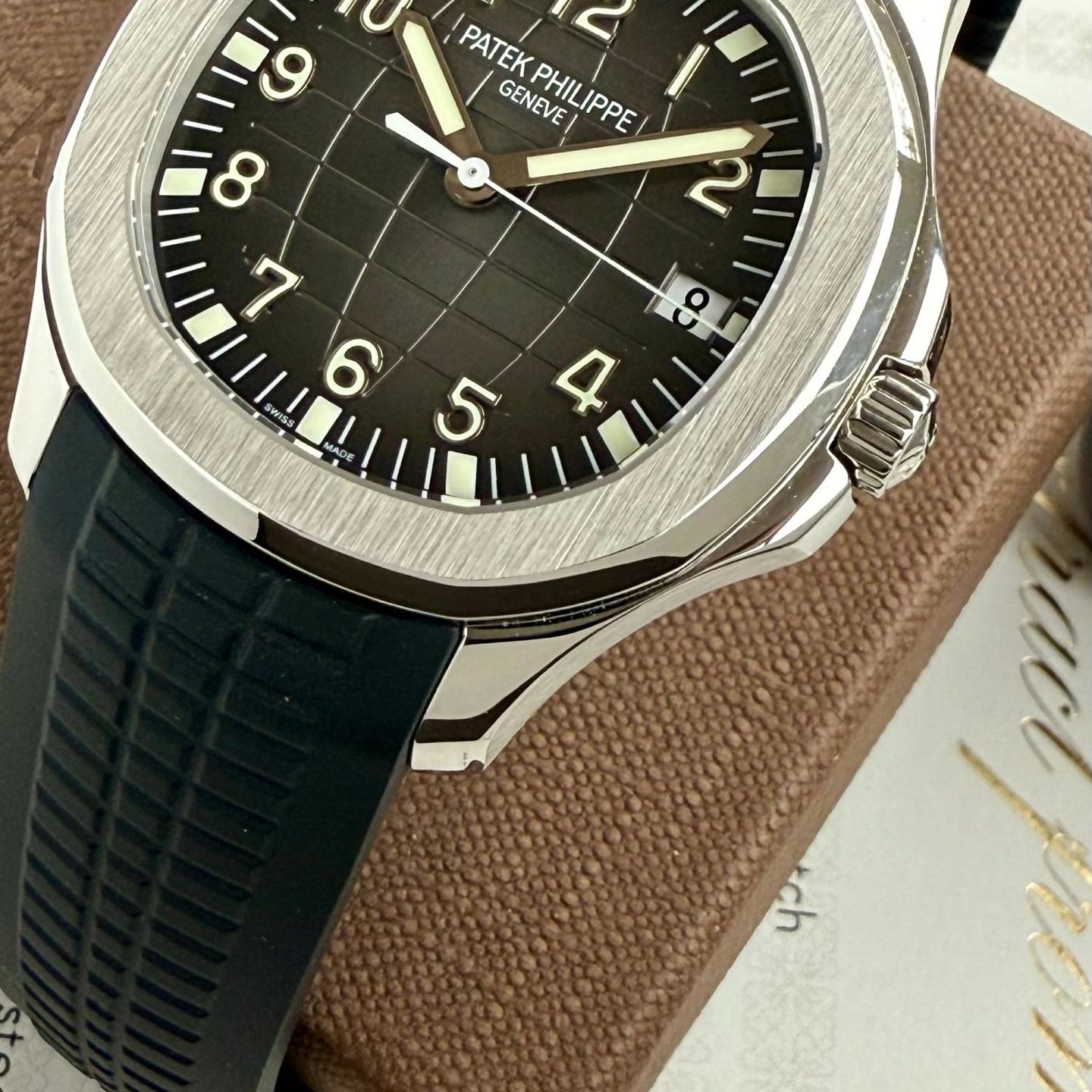 Patek Philippe Aquanaut 5167 (2011) - Zwart wijzerplaat 41mm Staal (8/8)