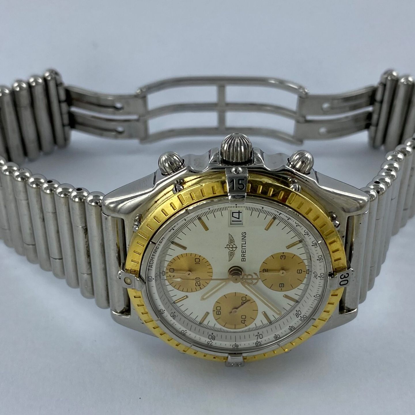 Breitling Chronomat D13050 (Onbekend (willekeurig serienummer)) - Wit wijzerplaat Onbekend Staal (2/8)