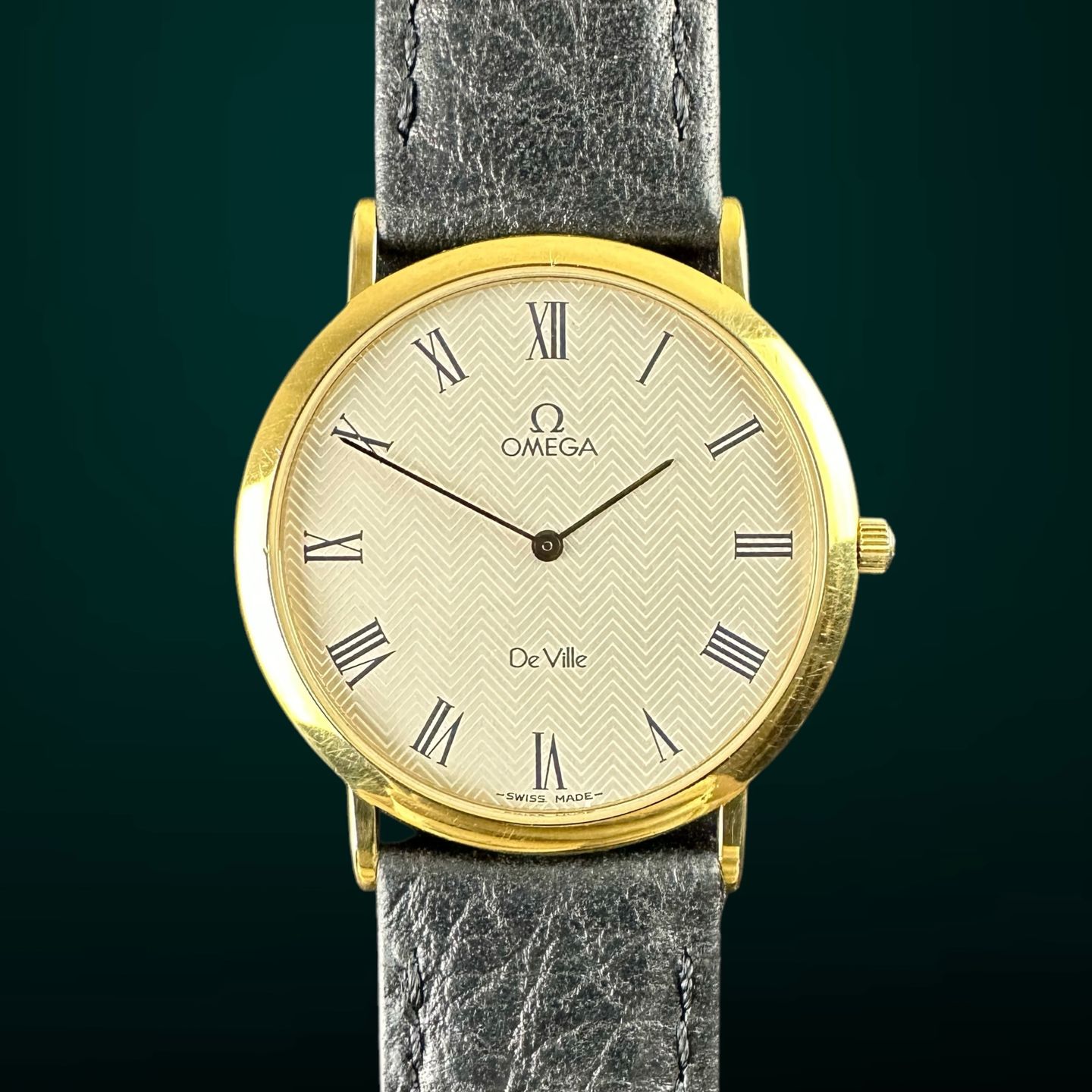 Omega De Ville 195.0075 (1982) - White dial 37 mm Steel case (1/8)