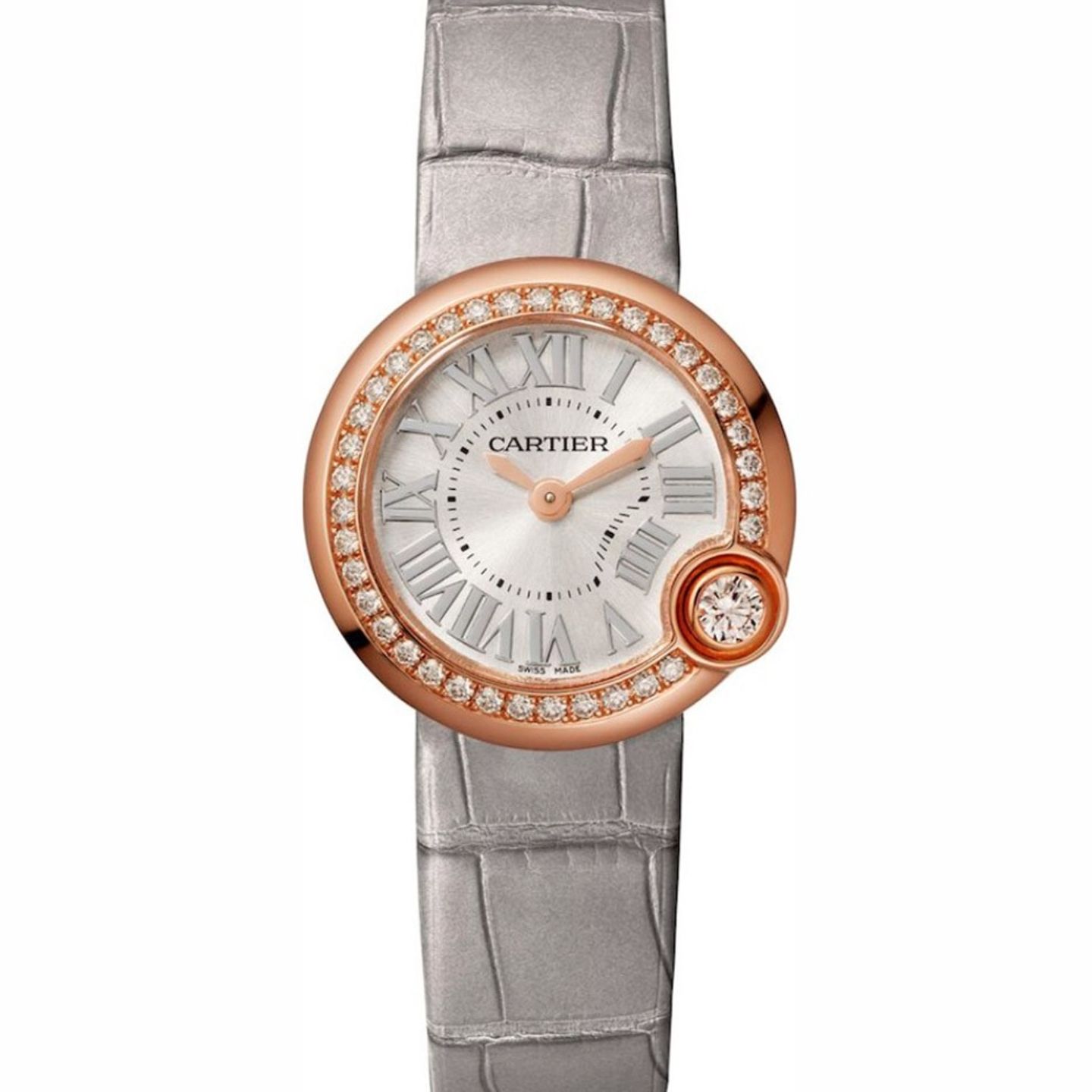 Cartier Ballon Blanc WJBL0006 (2022) - Zilver wijzerplaat 26mm Roségoud (1/1)