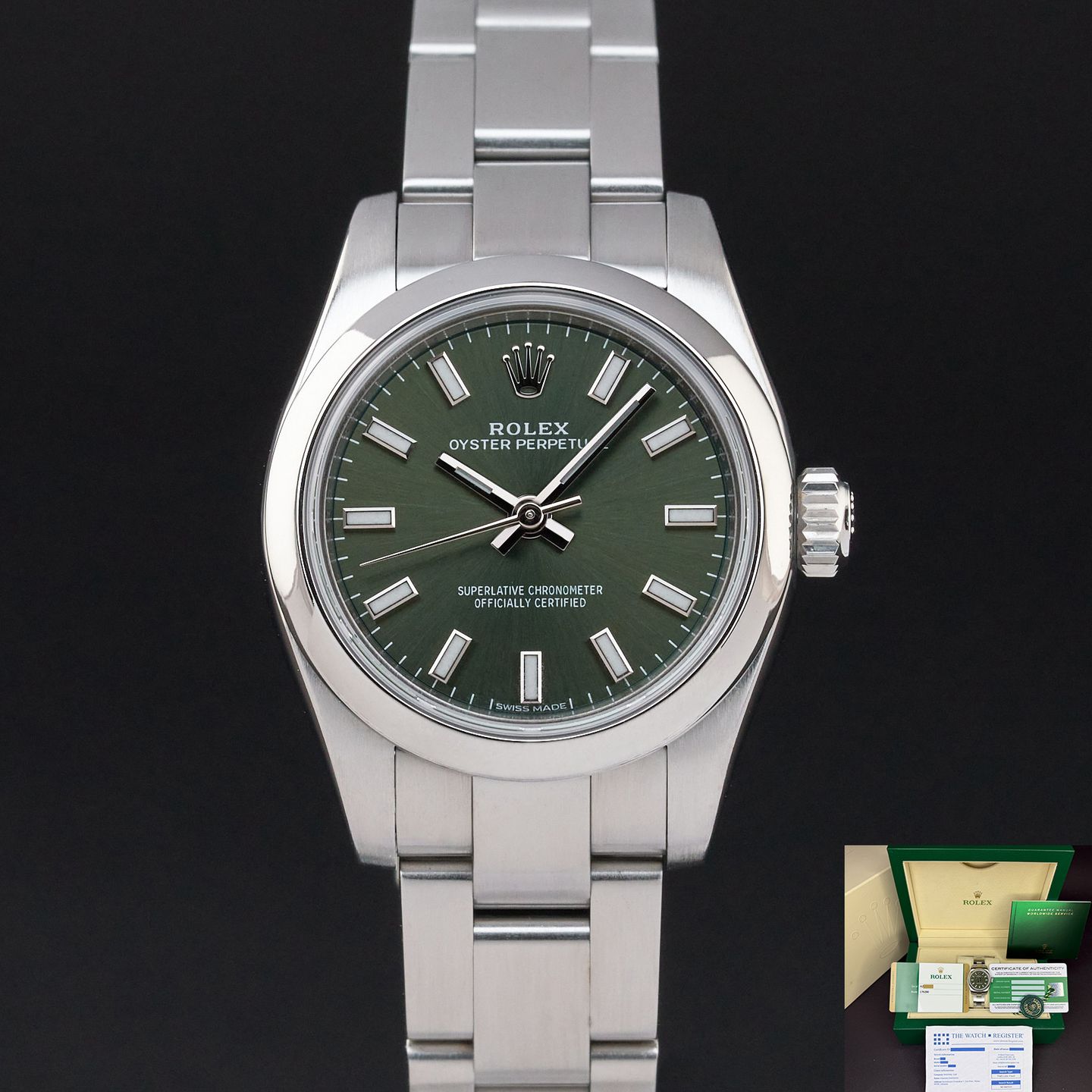 Rolex Oyster Perpetual 26 176200 (2017) - 26 mm Steel case (1/8)