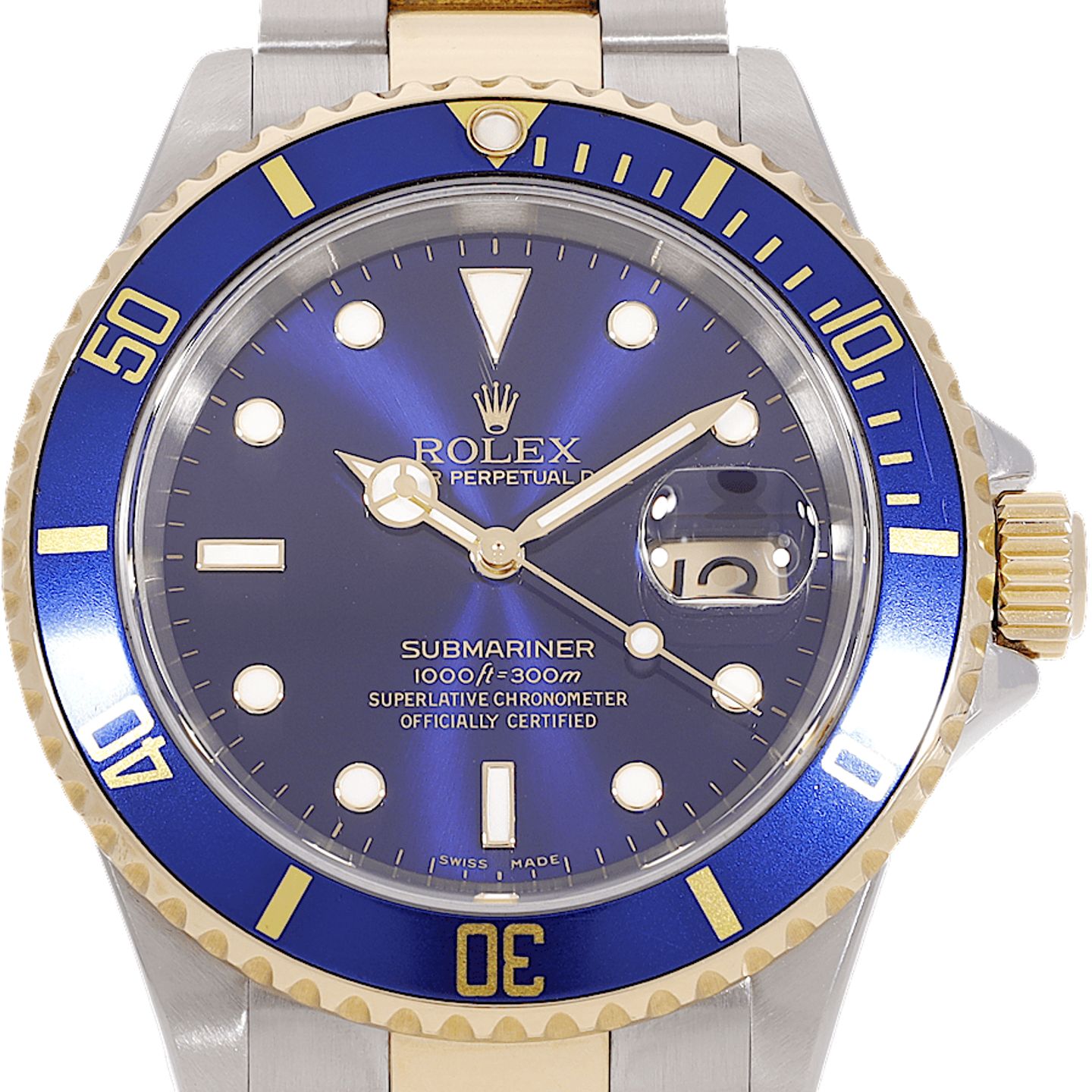 Rolex Submariner Date 16613 (Onbekend (willekeurig serienummer)) - 40mm Goud/Staal (1/5)