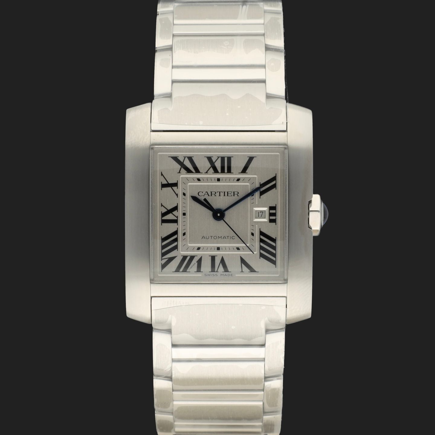 Cartier Tank Française WSTA0067 (2024) - Zilver wijzerplaat 31mm Staal (3/8)