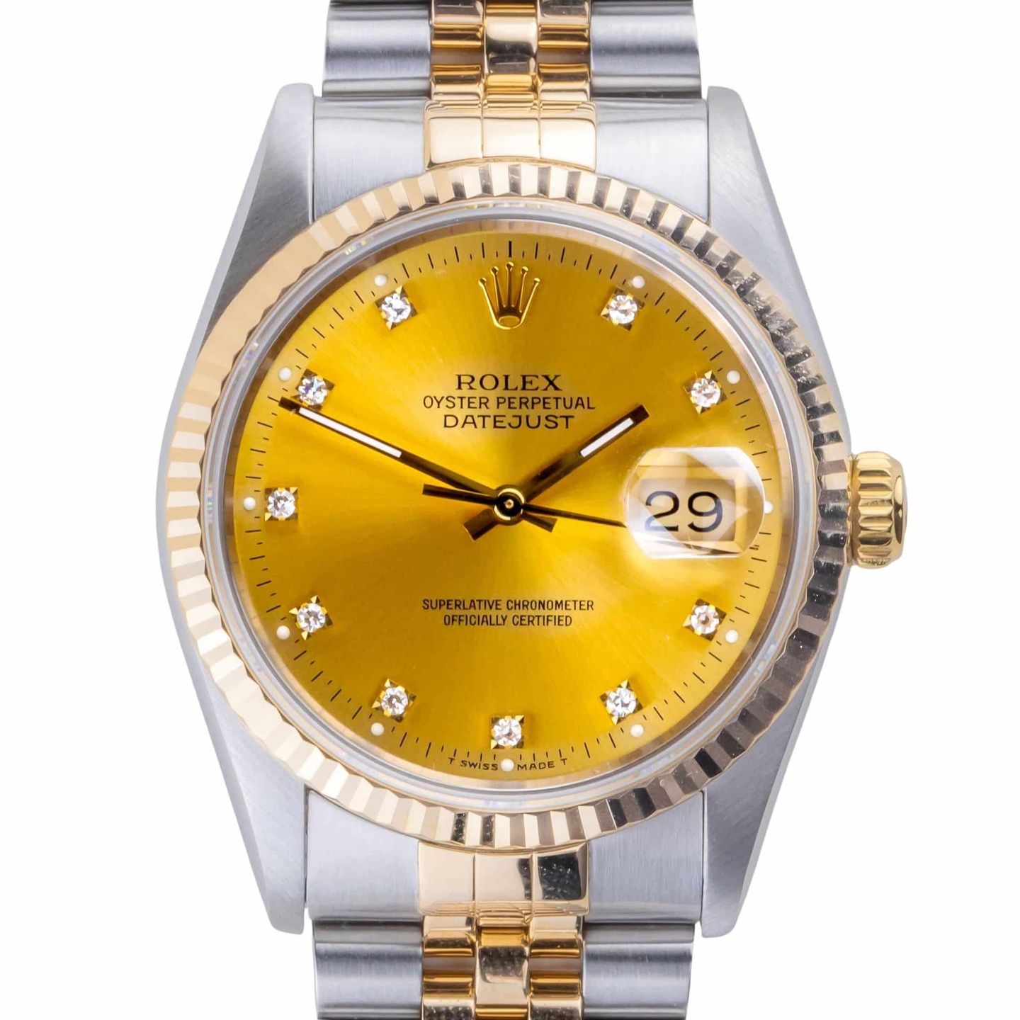 Rolex Datejust 36 16233 (1993) - 36mm Goud/Staal (3/8)