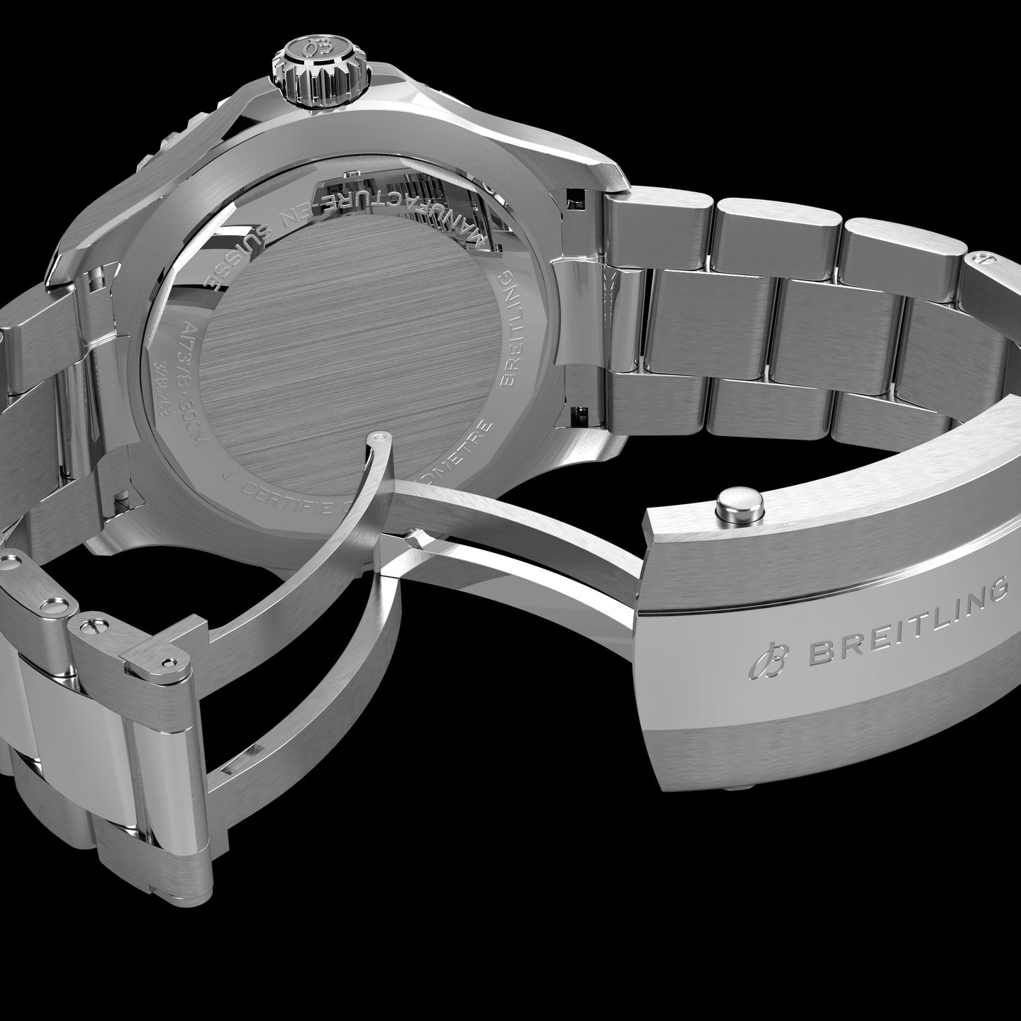 Breitling Superocean A17378211B1A1 (2024) - Black dial 46 mm Steel case (5/5)
