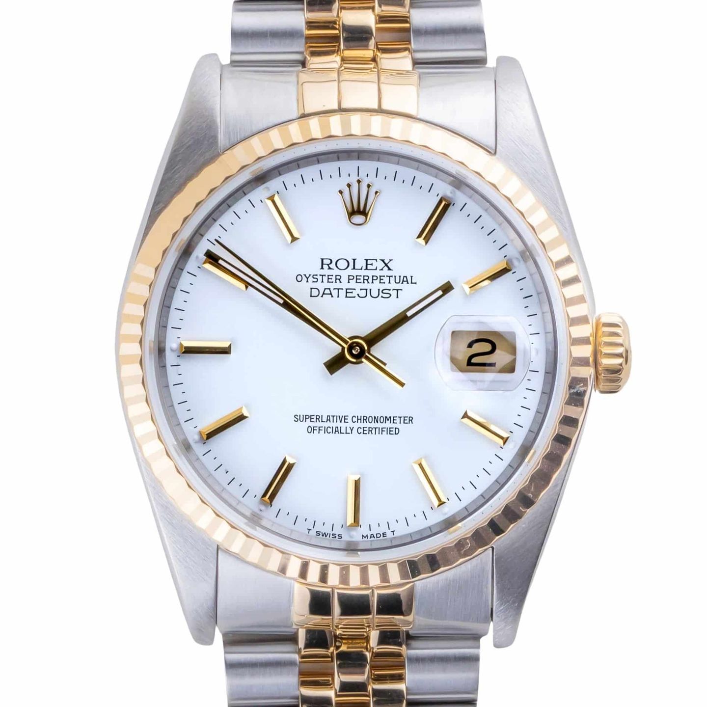 Rolex Datejust 36 16233 (1988) - 36 mm Gold/Steel case (3/8)