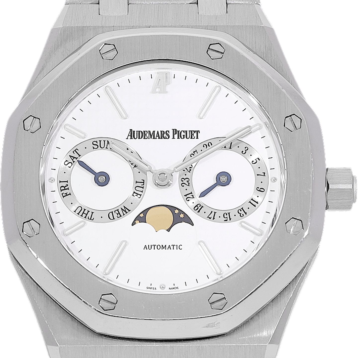 Audemars Piguet Royal Oak Day-Date 25594ST.OO.0789ST.01 (2002) - White dial 36 mm Steel case (1/5)