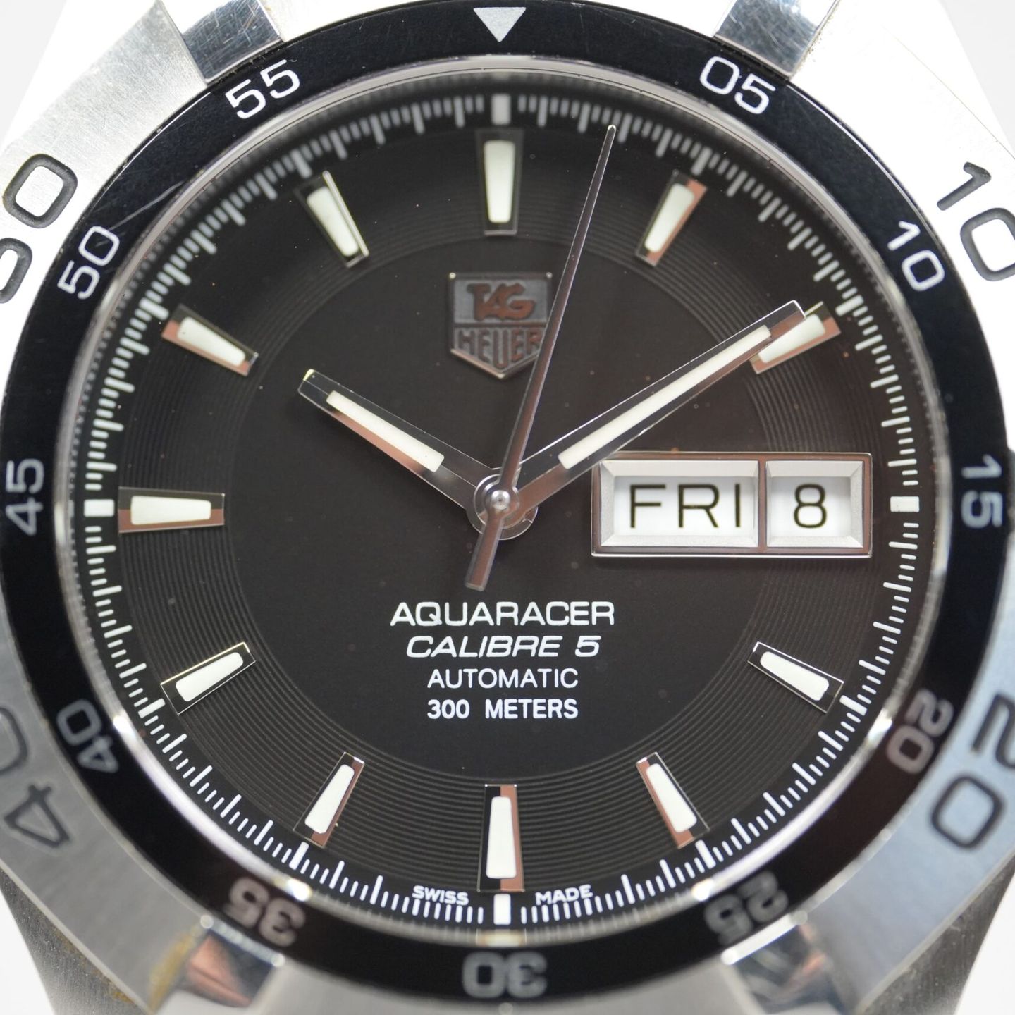 TAG Heuer Aquaracer 300M WAF2010.FT8010 (Unknown (random serial)) - Black dial 41 mm Steel case (4/8)