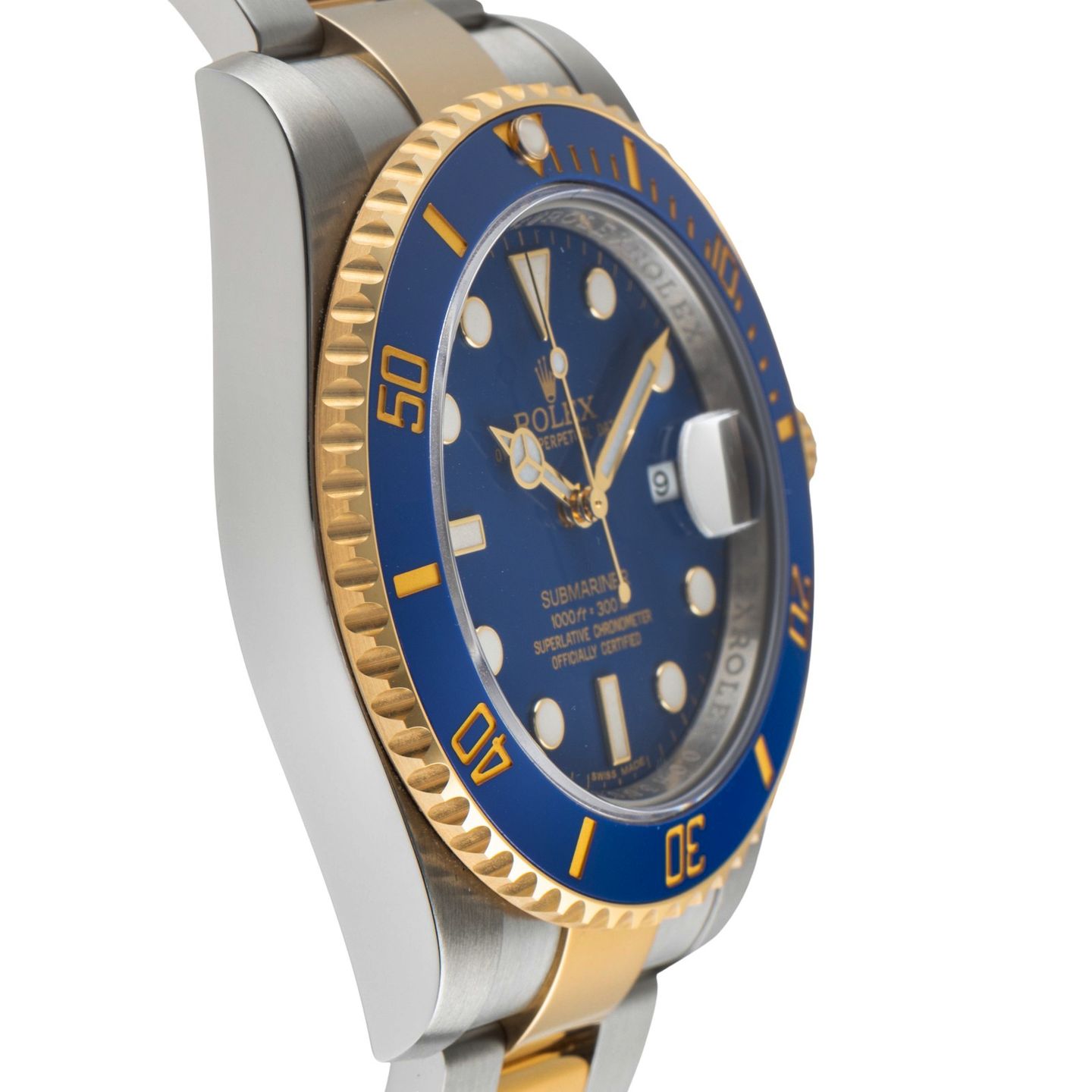 Rolex Submariner Date 116613LB (Onbekend (willekeurig serienummer)) - Blauw wijzerplaat 40mm Goud/Staal (7/8)