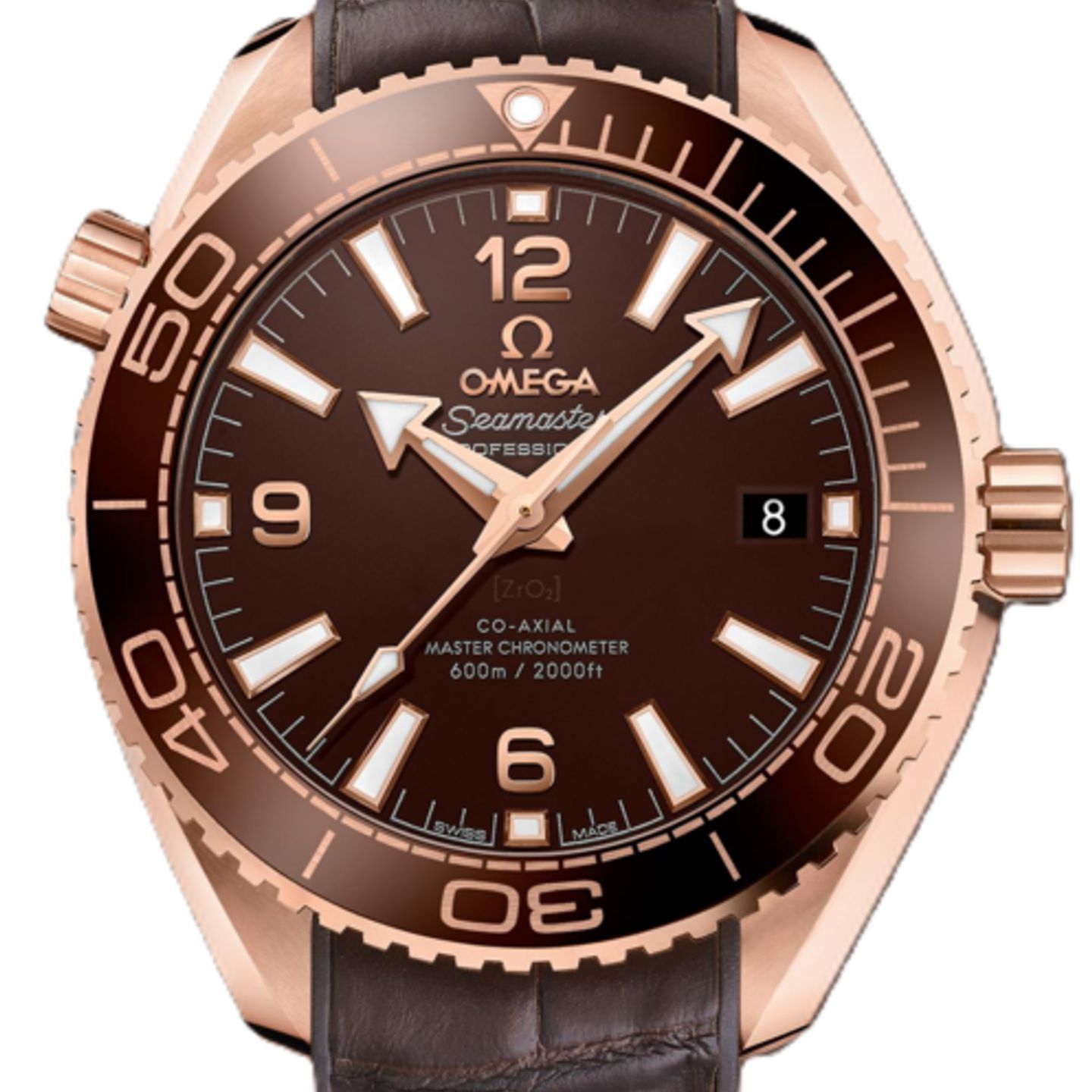 Omega Seamaster Planet Ocean 215.63.40.20.13.001 (2026) - Bruin wijzerplaat 40mm Roségoud (1/1)