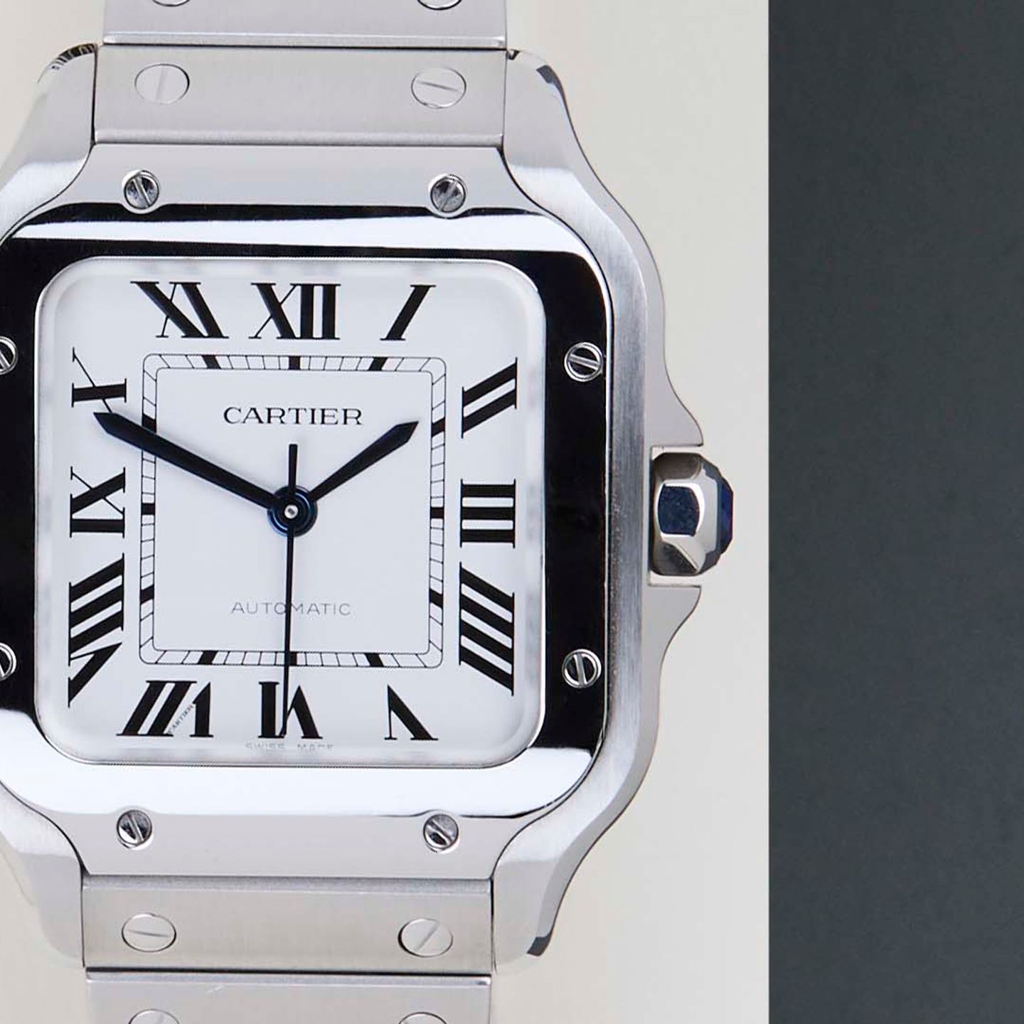 Cartier Santos WSSA0029 (2025) - Silver dial 35 mm Steel case (5/8)